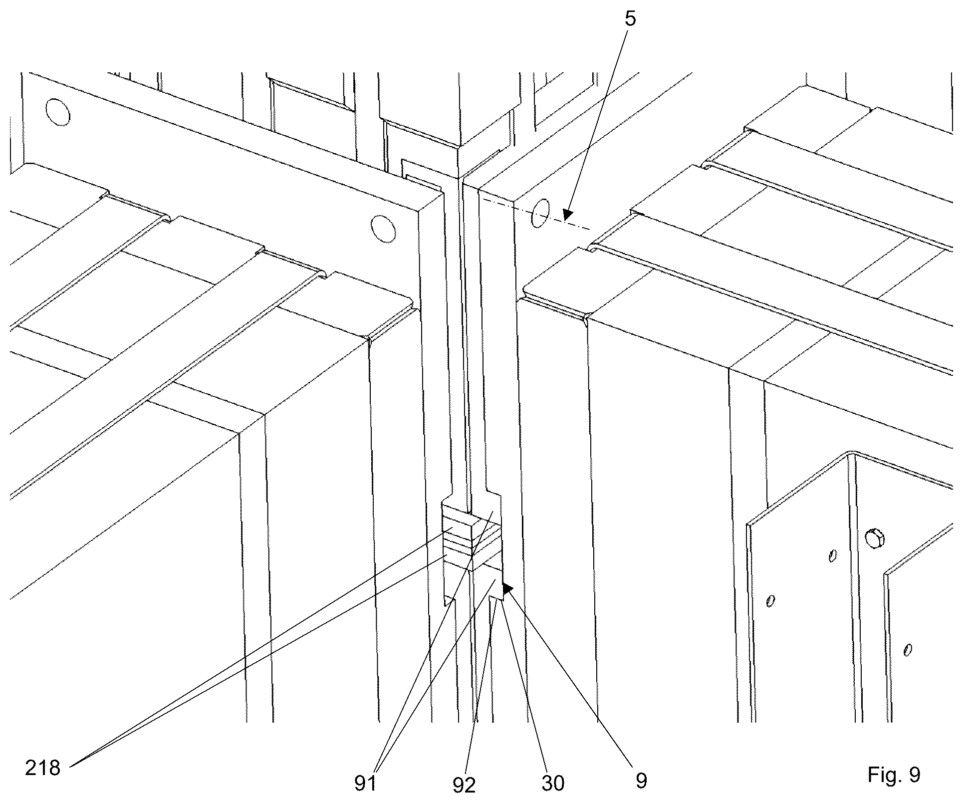 Patent US12378760 Figure 6 – Prefabricated building structure