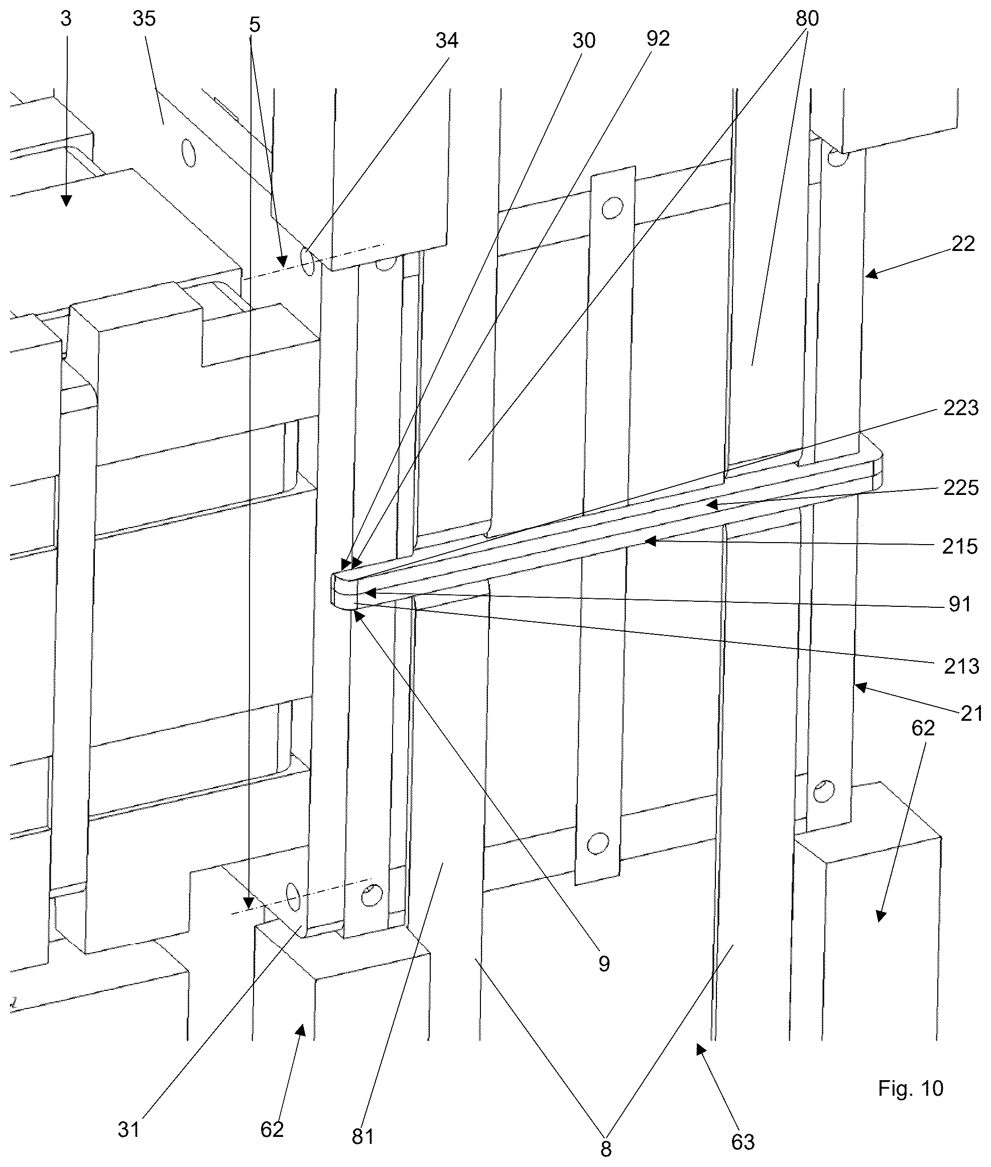 Patent US12378760 Figure 7 – Prefabricated building structure