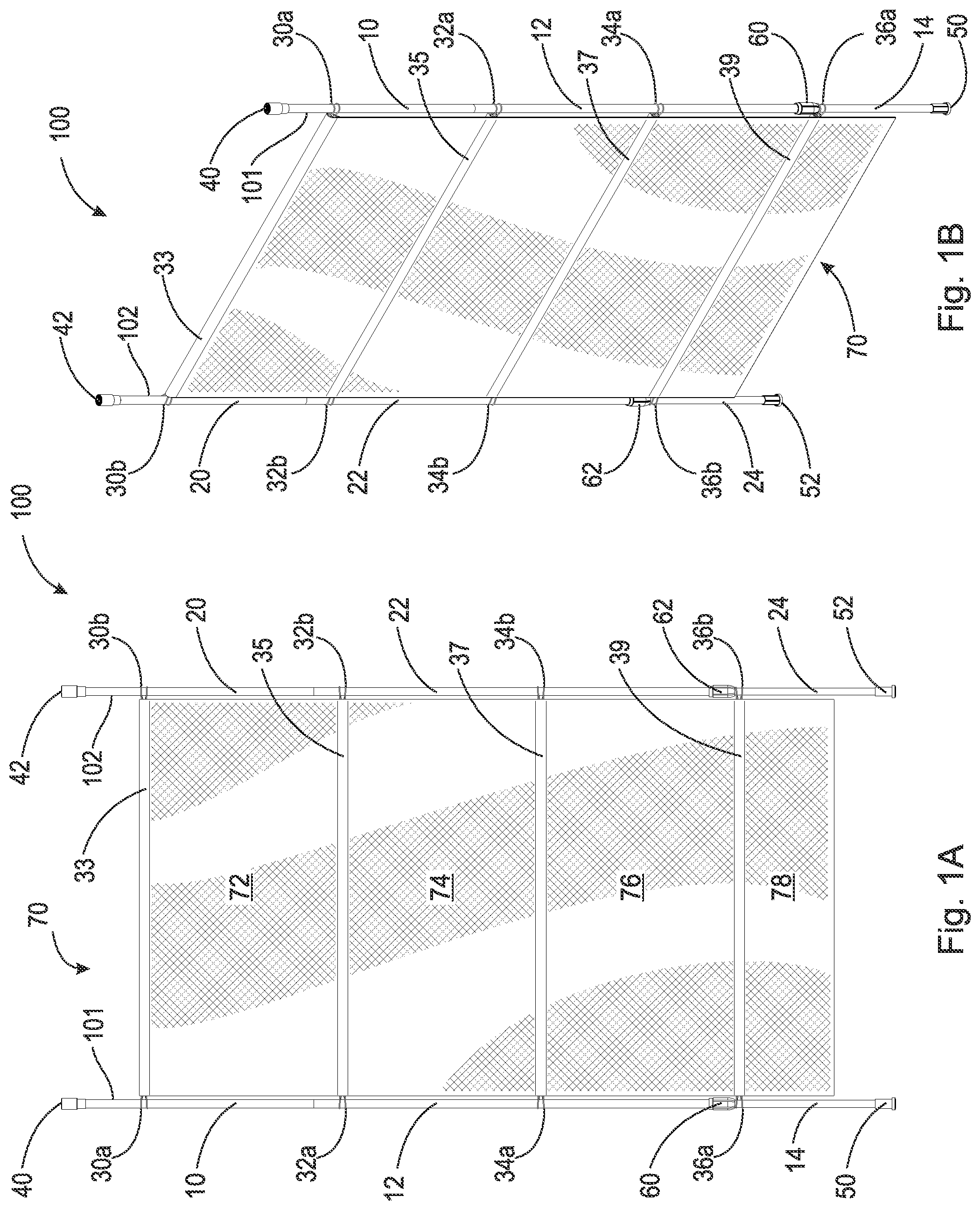 Patent US12378763 — Adjustable blind — Figure 1