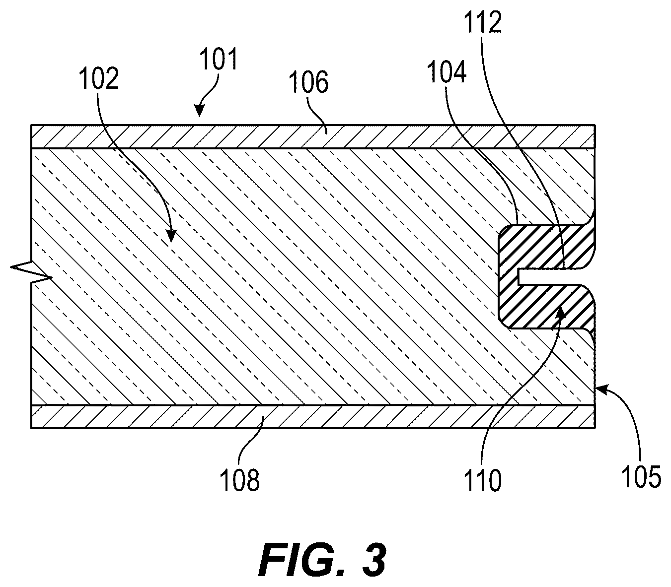 Patent US12378764 Figure 3 – Weatherproof joint for exterior building panels