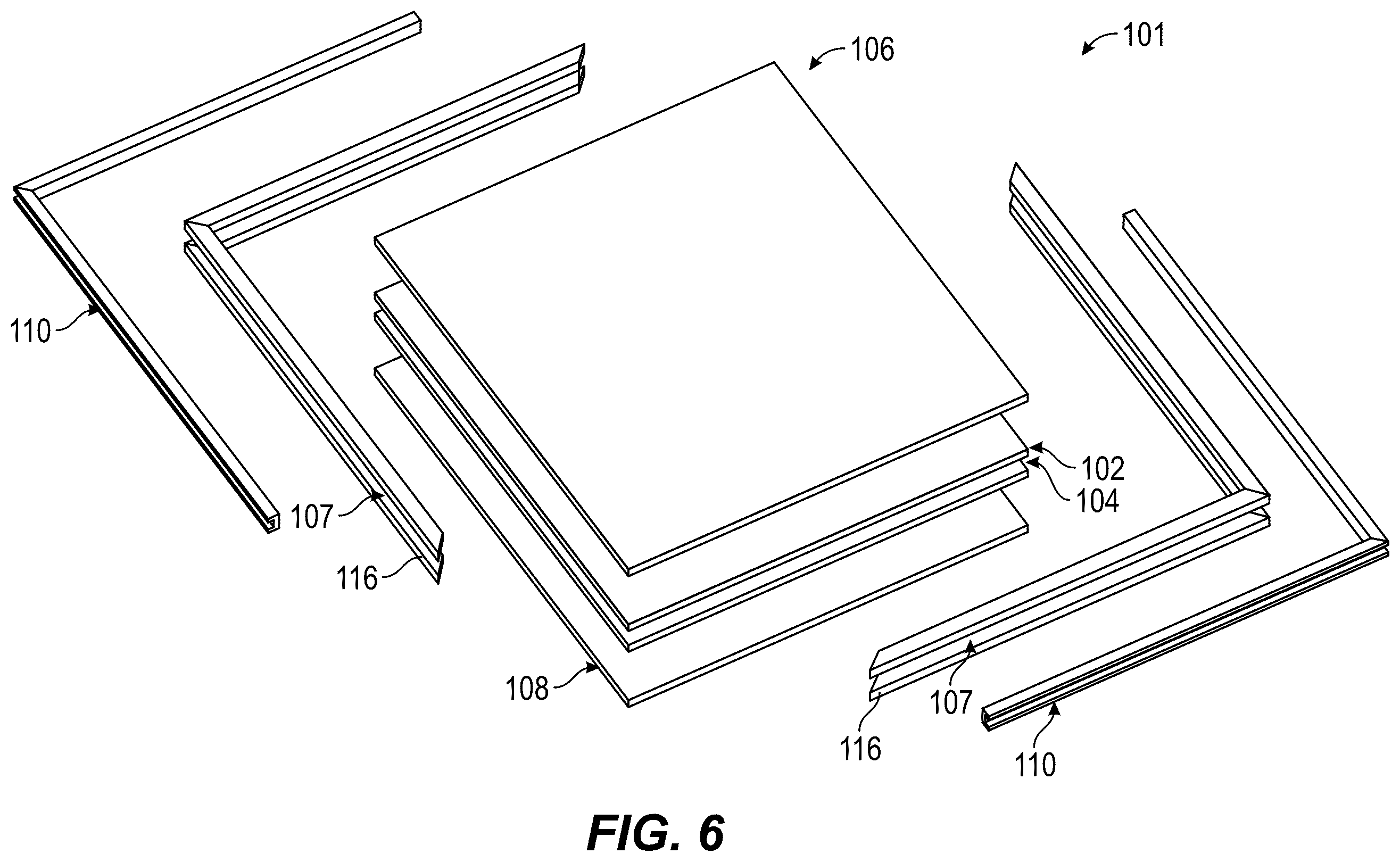 Patent US12378764 Figure 6 – Weatherproof joint for exterior building panels