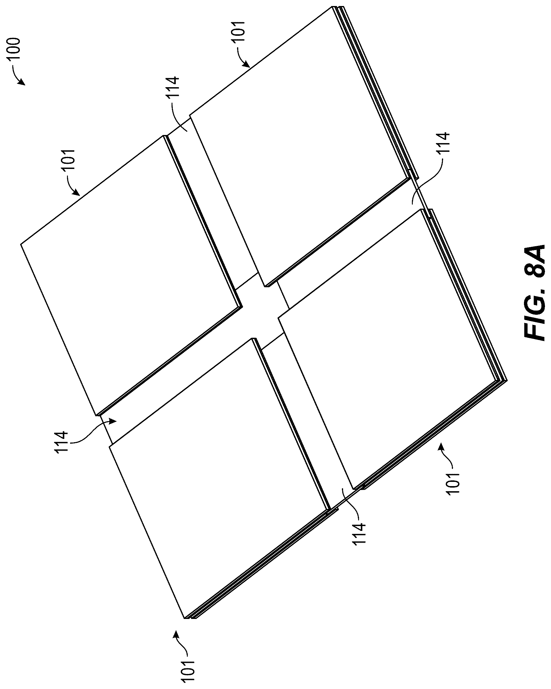 Patent US12378764 Figure 8 – Weatherproof joint for exterior building panels