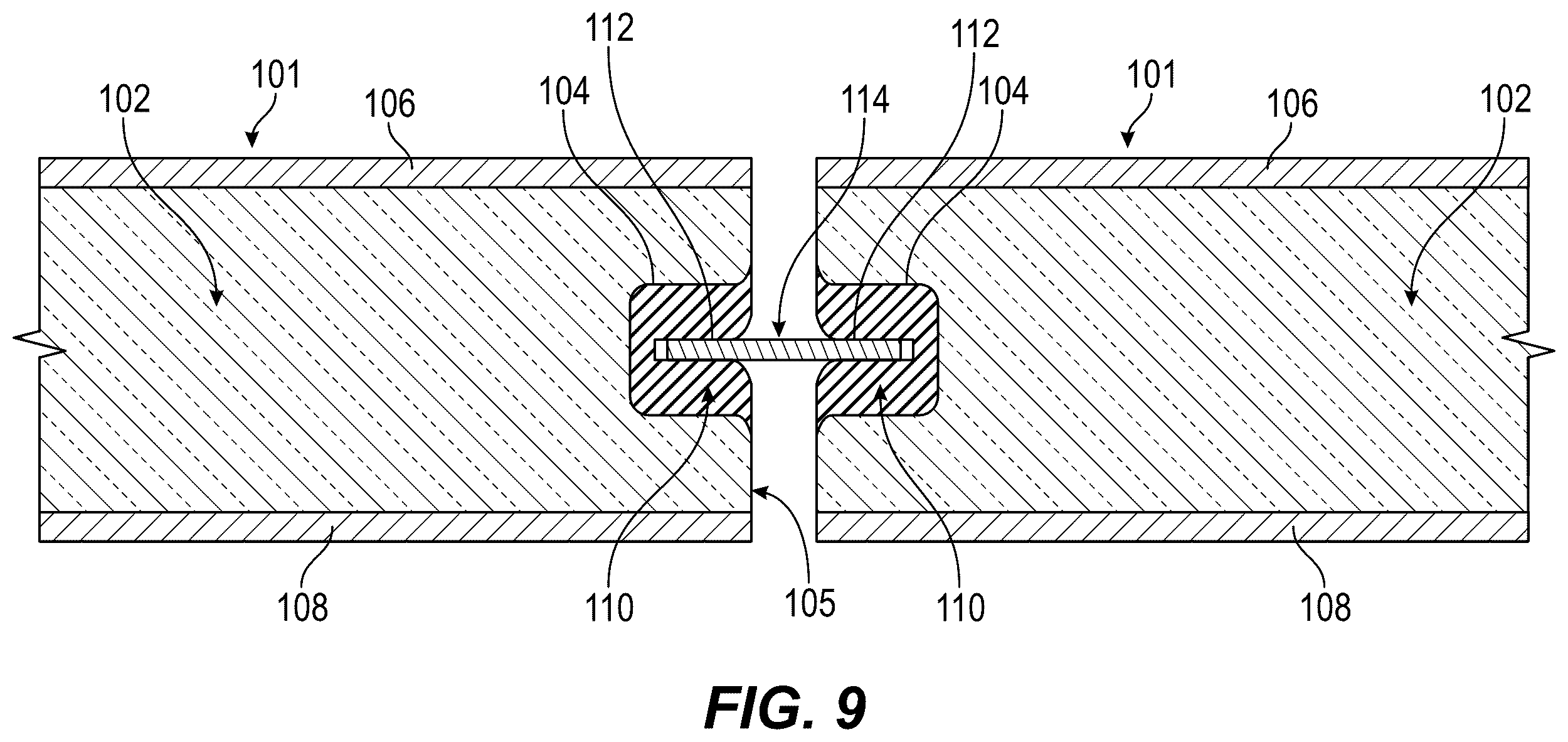 Patent US12378764 Figure 10 – Weatherproof joint for exterior building panels