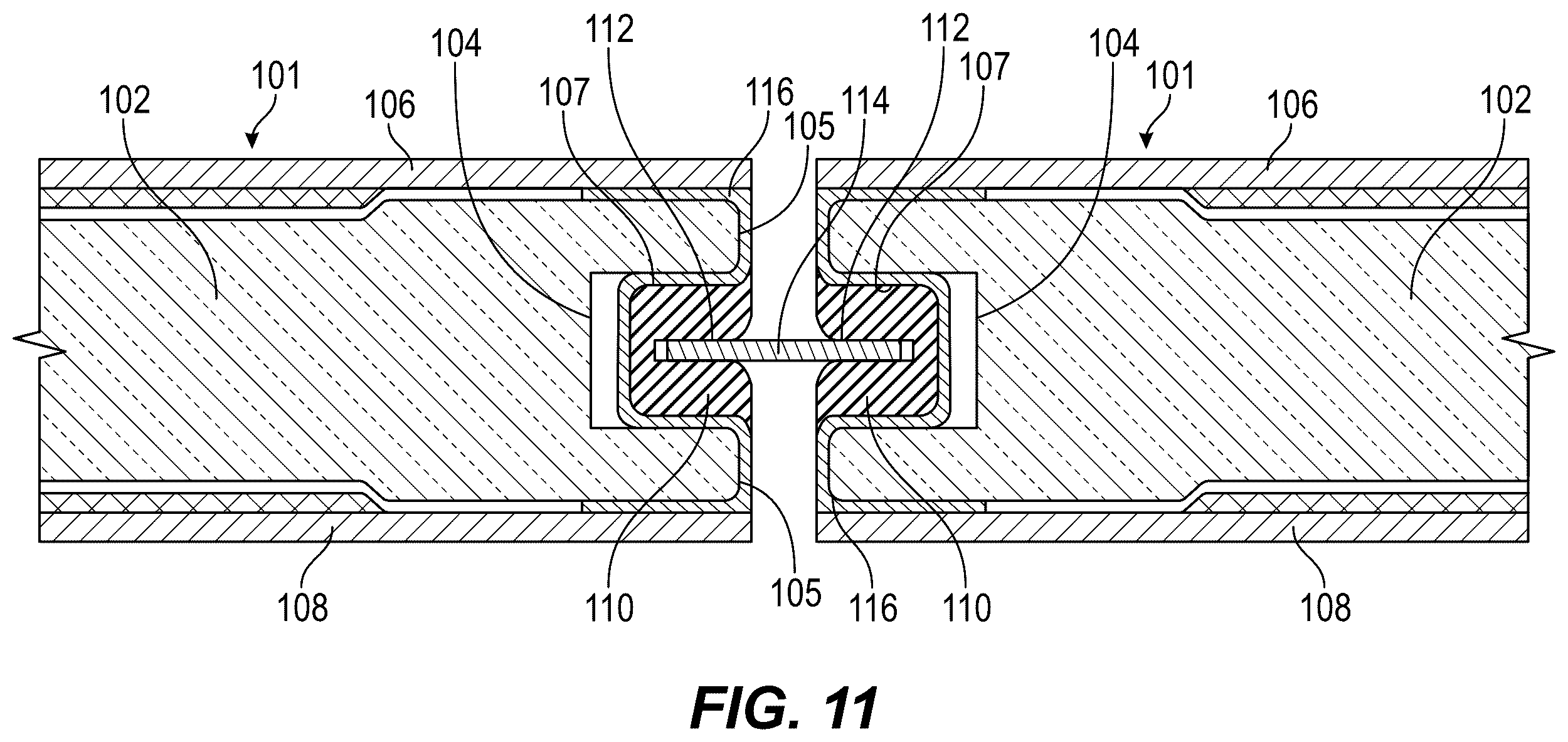 Patent US12378764 Figure 12 – Weatherproof joint for exterior building panels