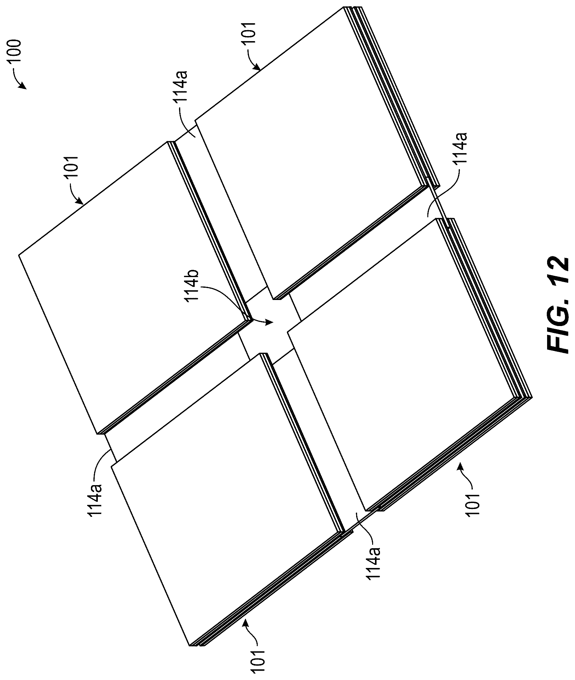 Patent US12378764 Figure 13 – Weatherproof joint for exterior building panels