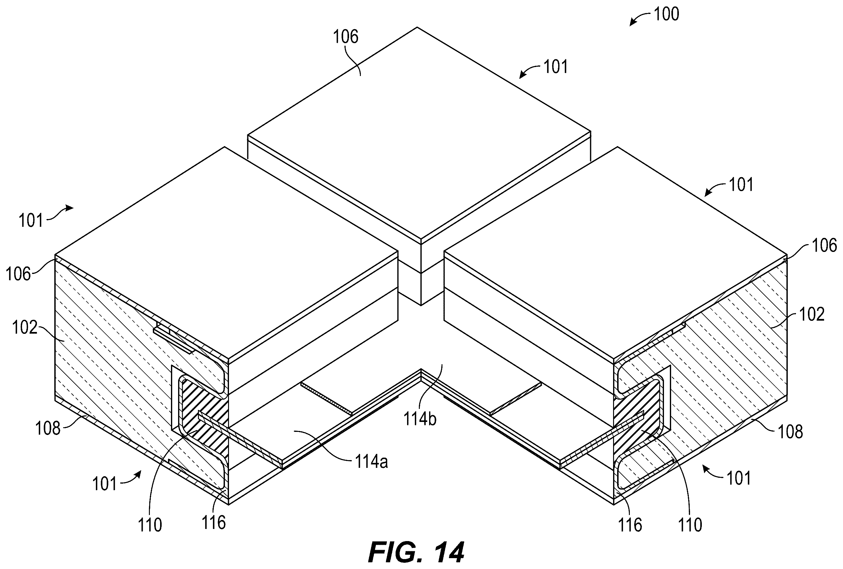 Patent US12378764 Figure 15 – Weatherproof joint for exterior building panels