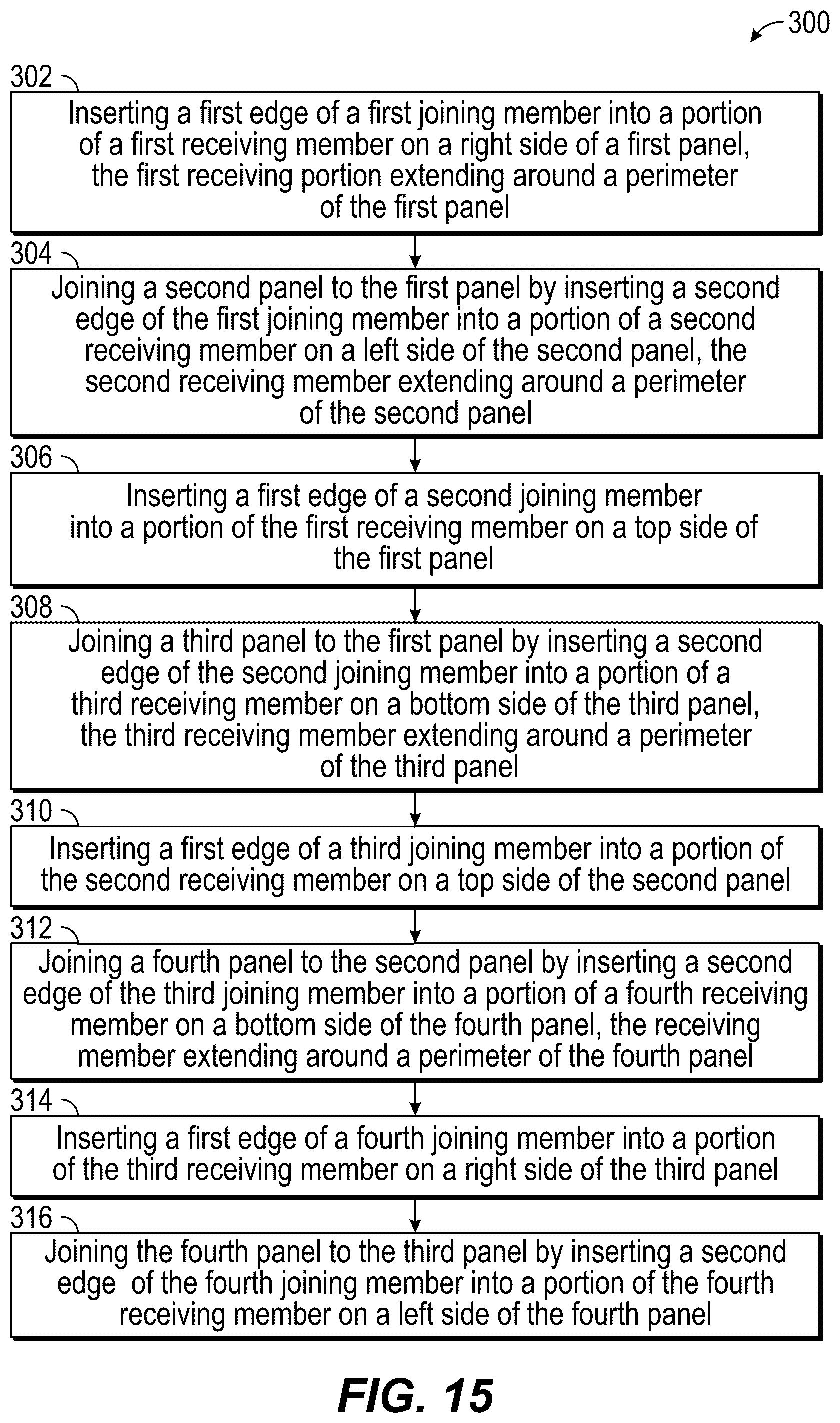 Patent US12378764 Figure 16 – Weatherproof joint for exterior building panels