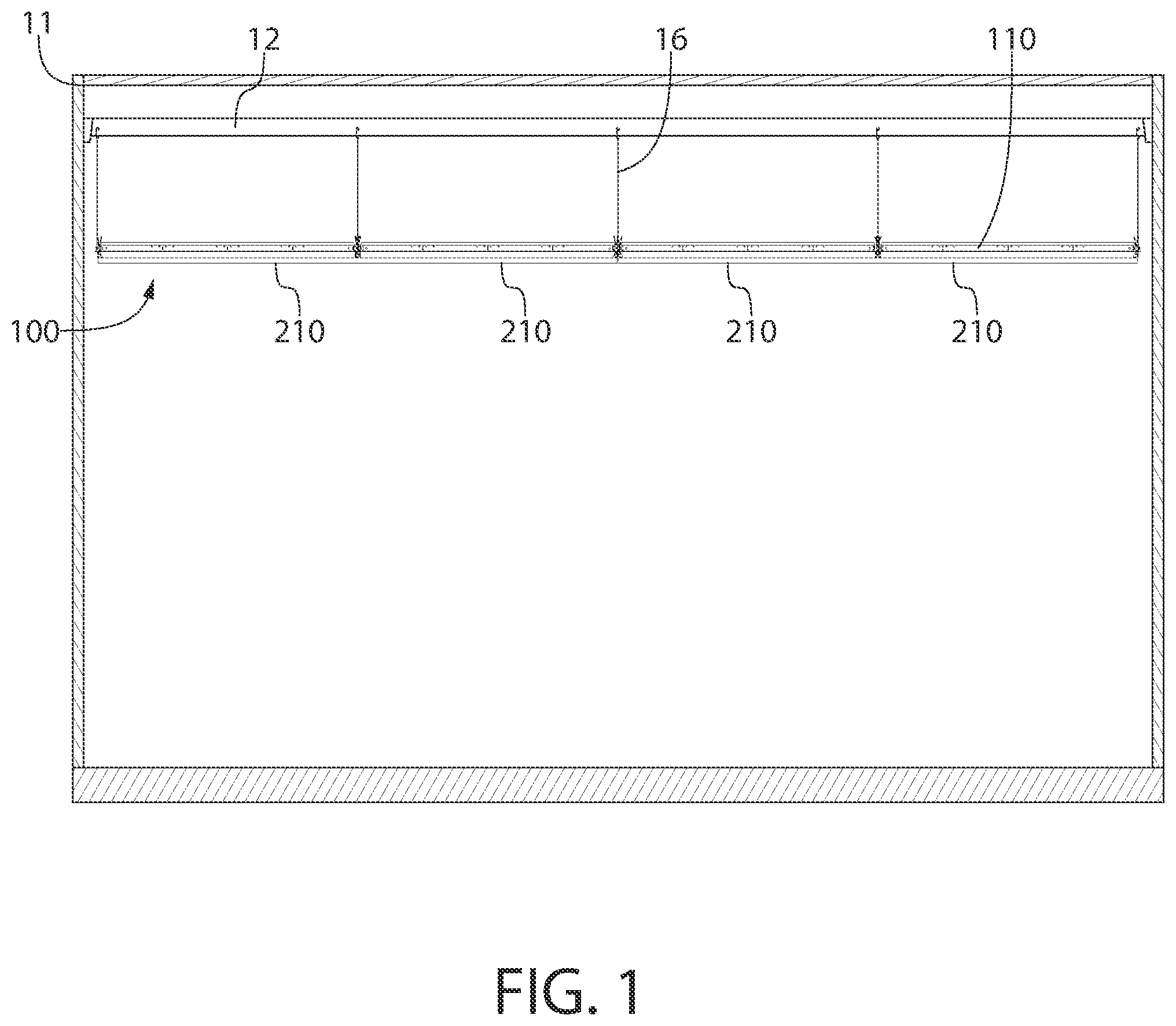 Patent US12378765 — Ceiling system — Figure 1