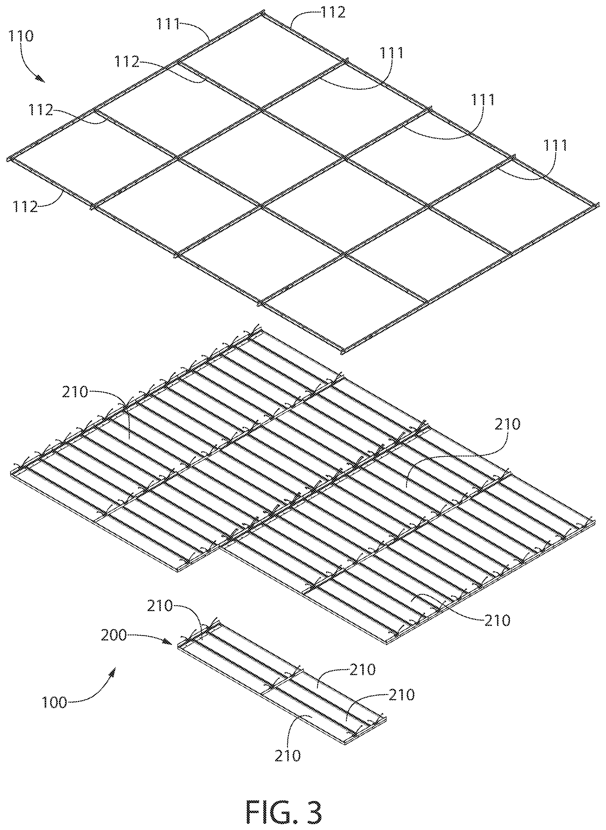 Patent US12378765 Figure 3 – Ceiling system