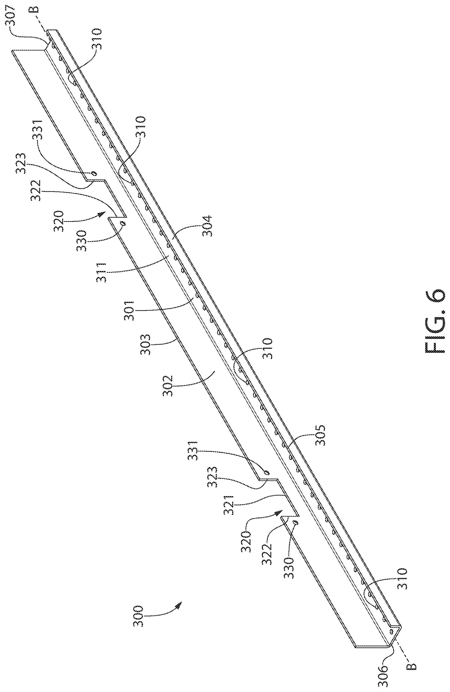 Patent US12378765 Figure 6 – Ceiling system