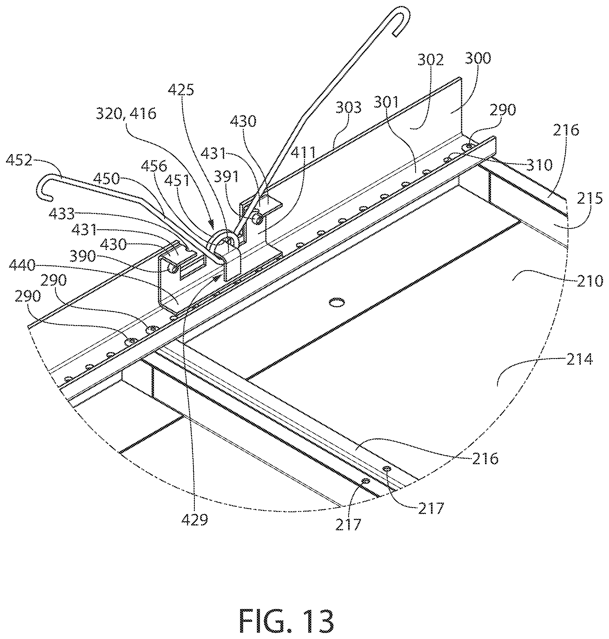 Patent US12378765 Figure 11 – Ceiling system