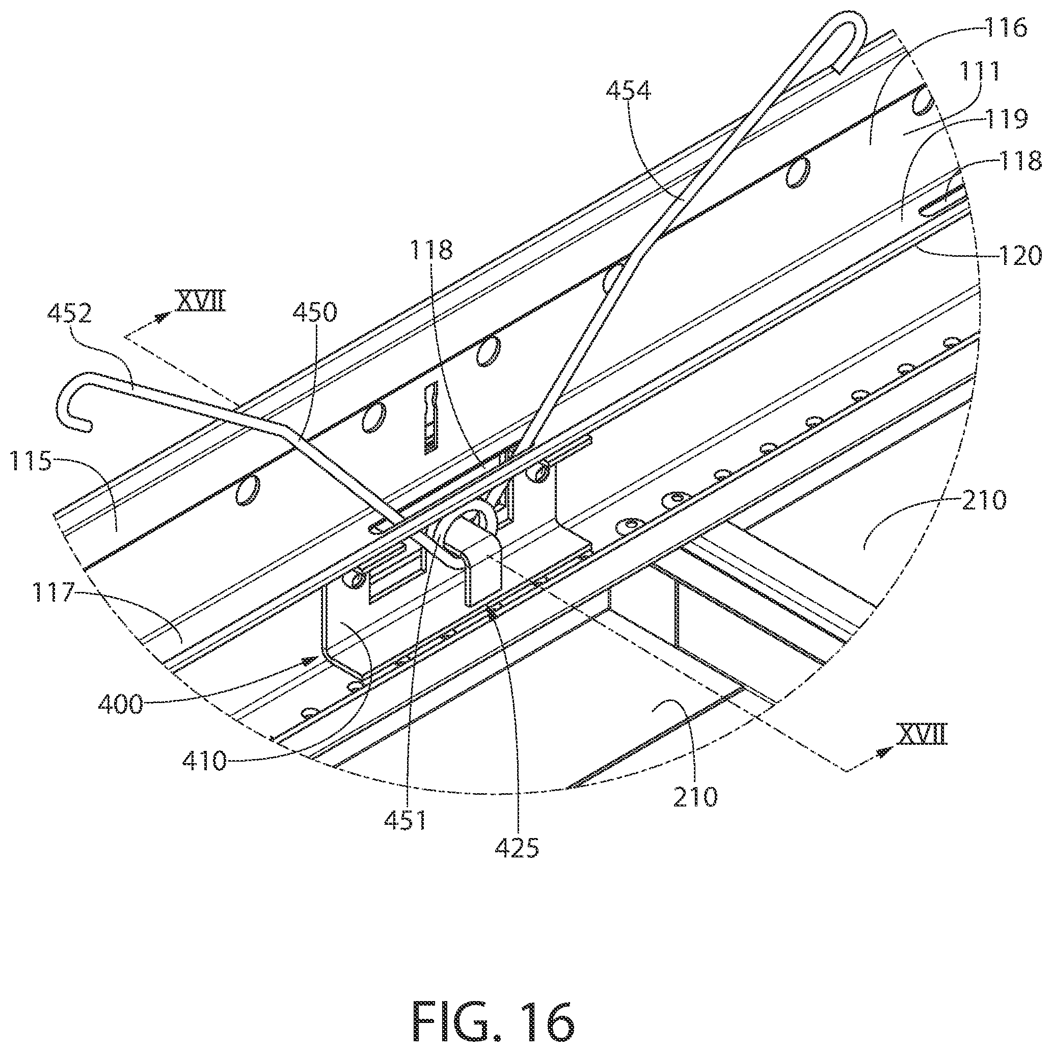 Patent US12378765 Figure 14 – Ceiling system