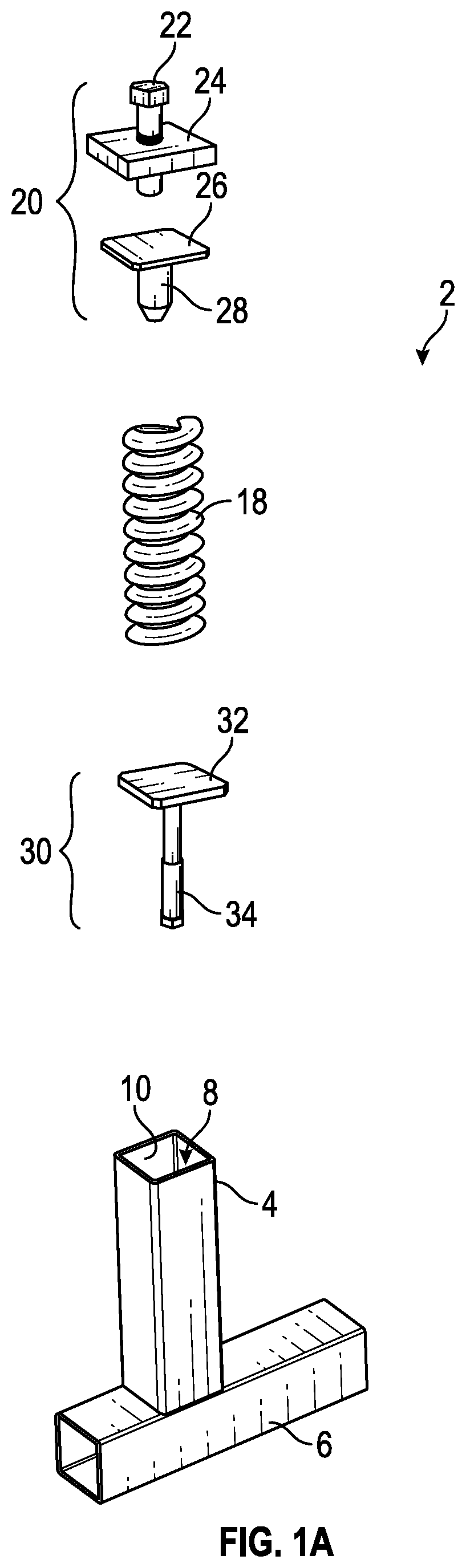 Patent US12378766 Figure 1 – Load equalizing support system for façade wall panels