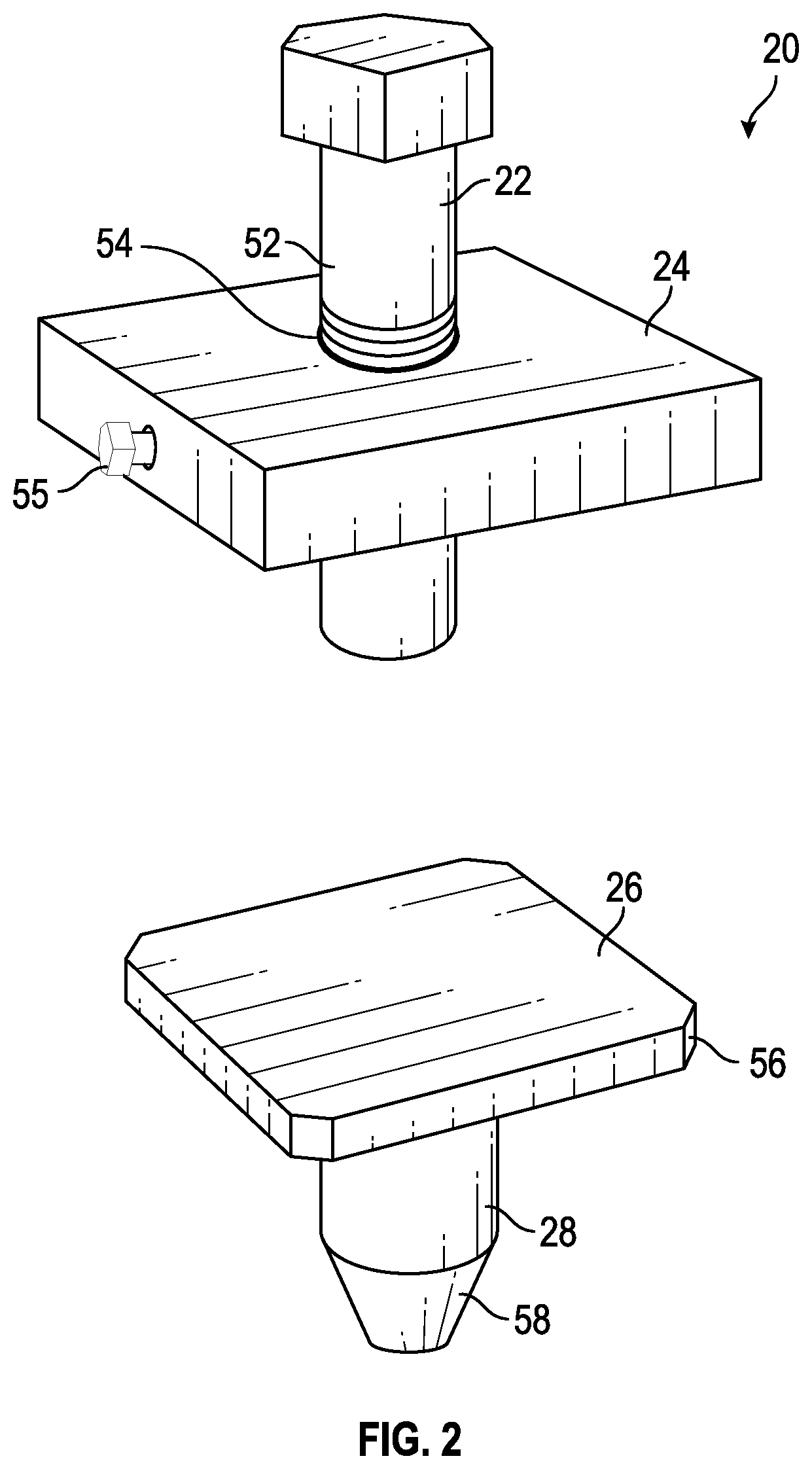 Patent US12378766 Figure 3 – Load equalizing support system for façade wall panels