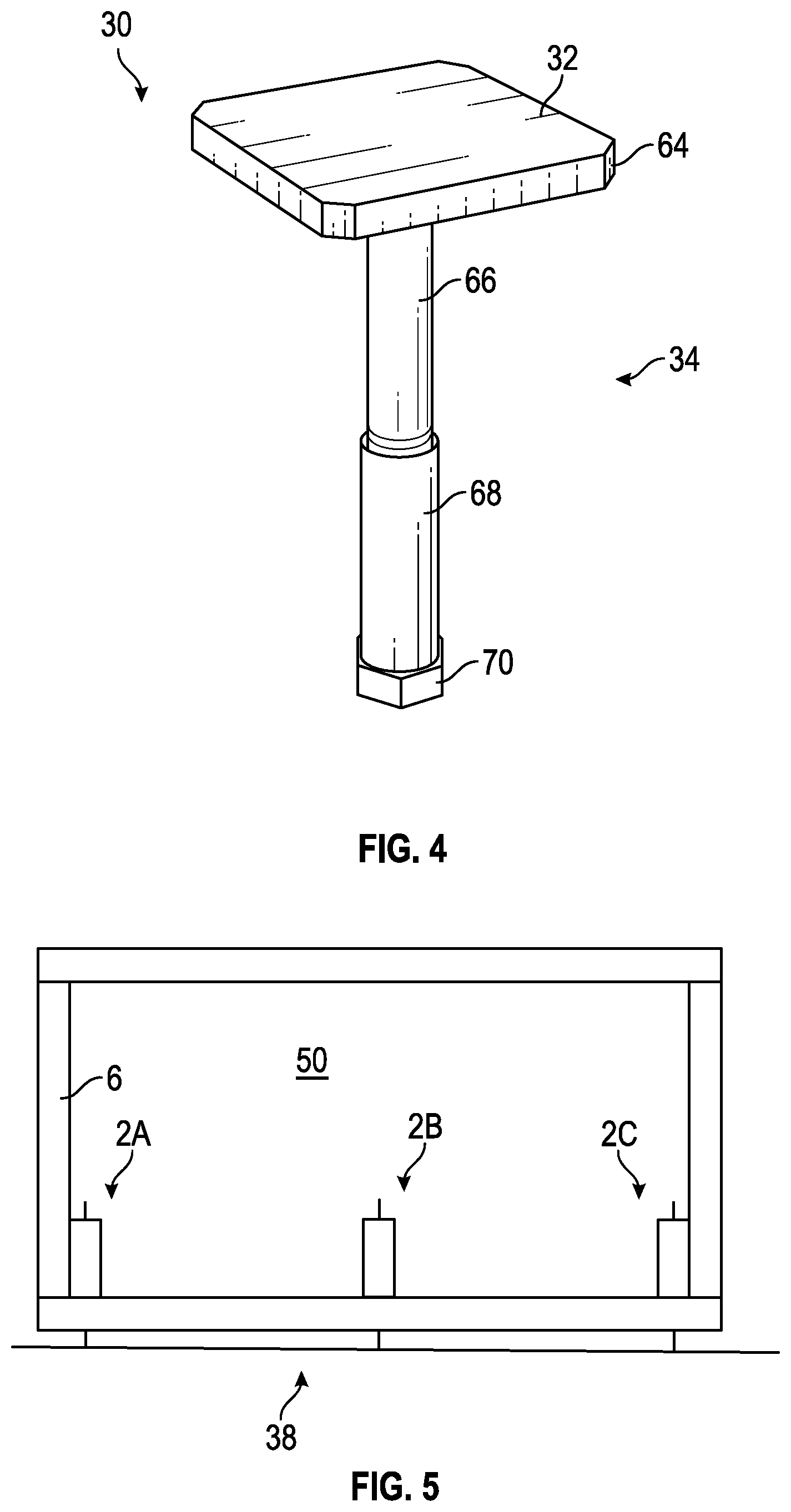 Patent US12378766 Figure 5 – Load equalizing support system for façade wall panels