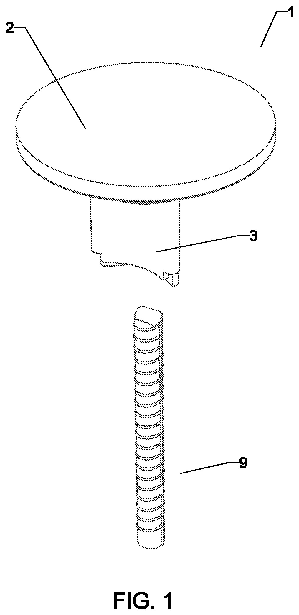 Patent US12378767 — Safety cap — Figure 1