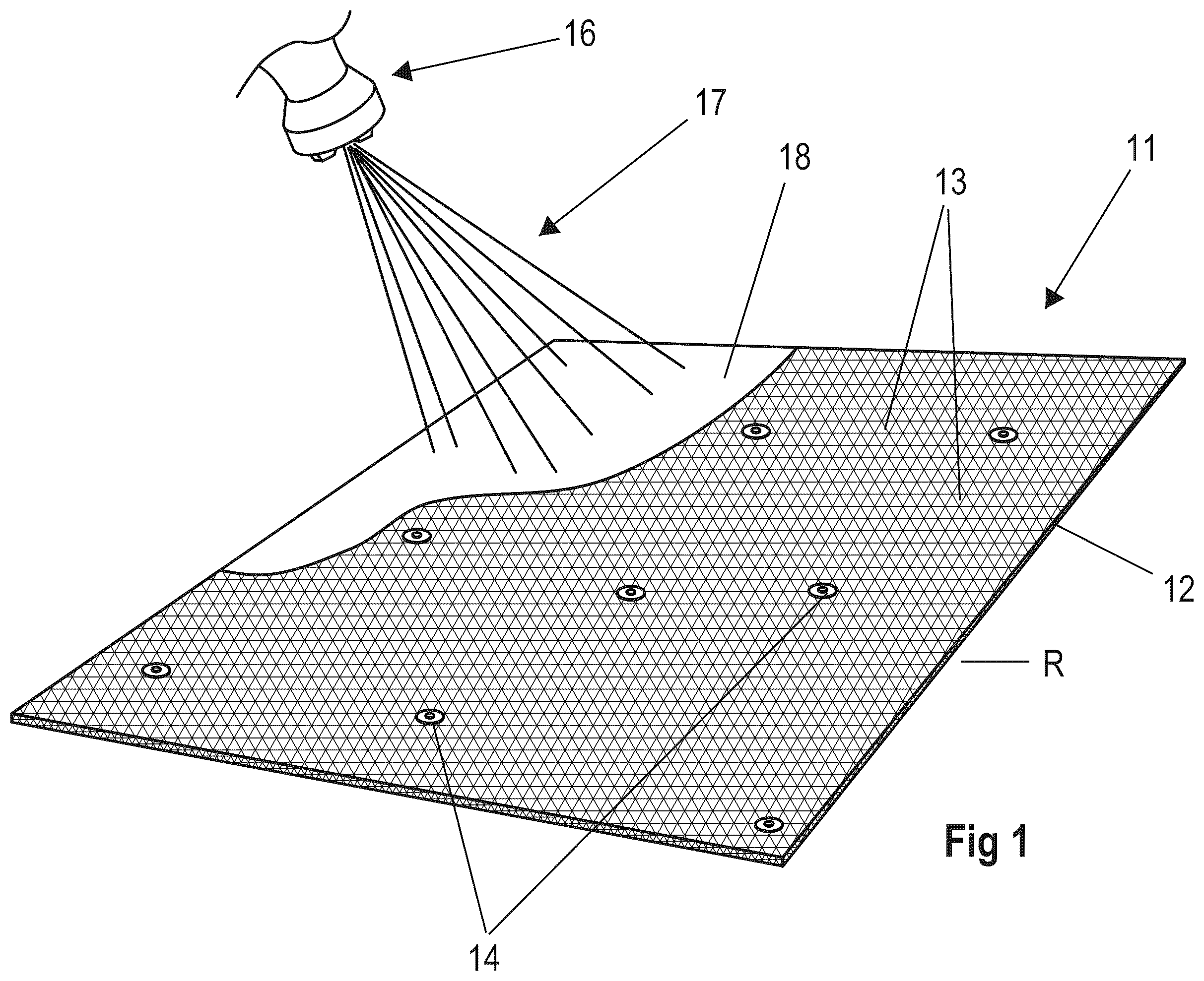 Patent US12378768 Figure 1 – Matrix assisted two component roof coating system and method