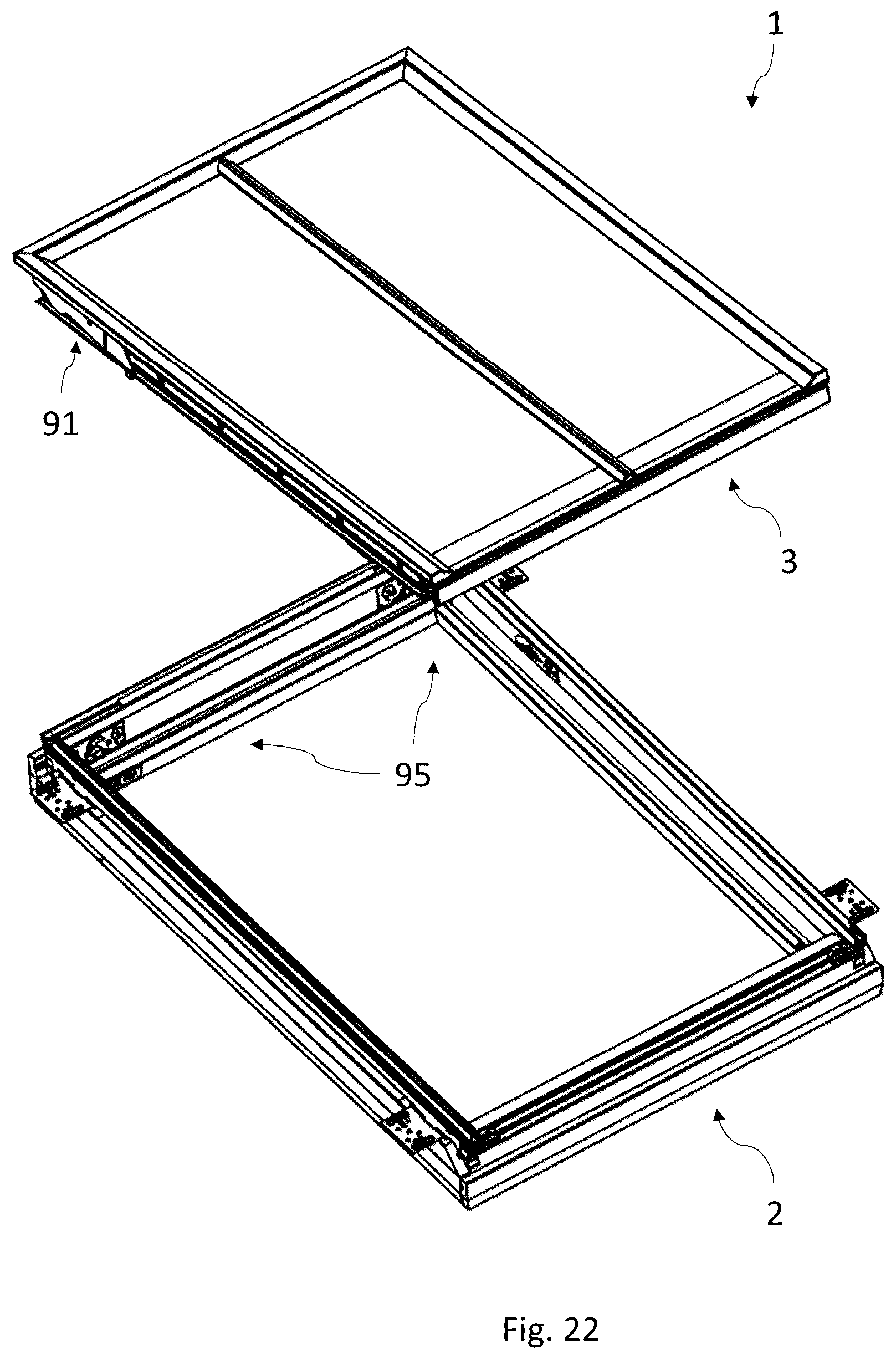 Patent US12378769 Figure 19 – Roof window comprising a frame with receiving structures