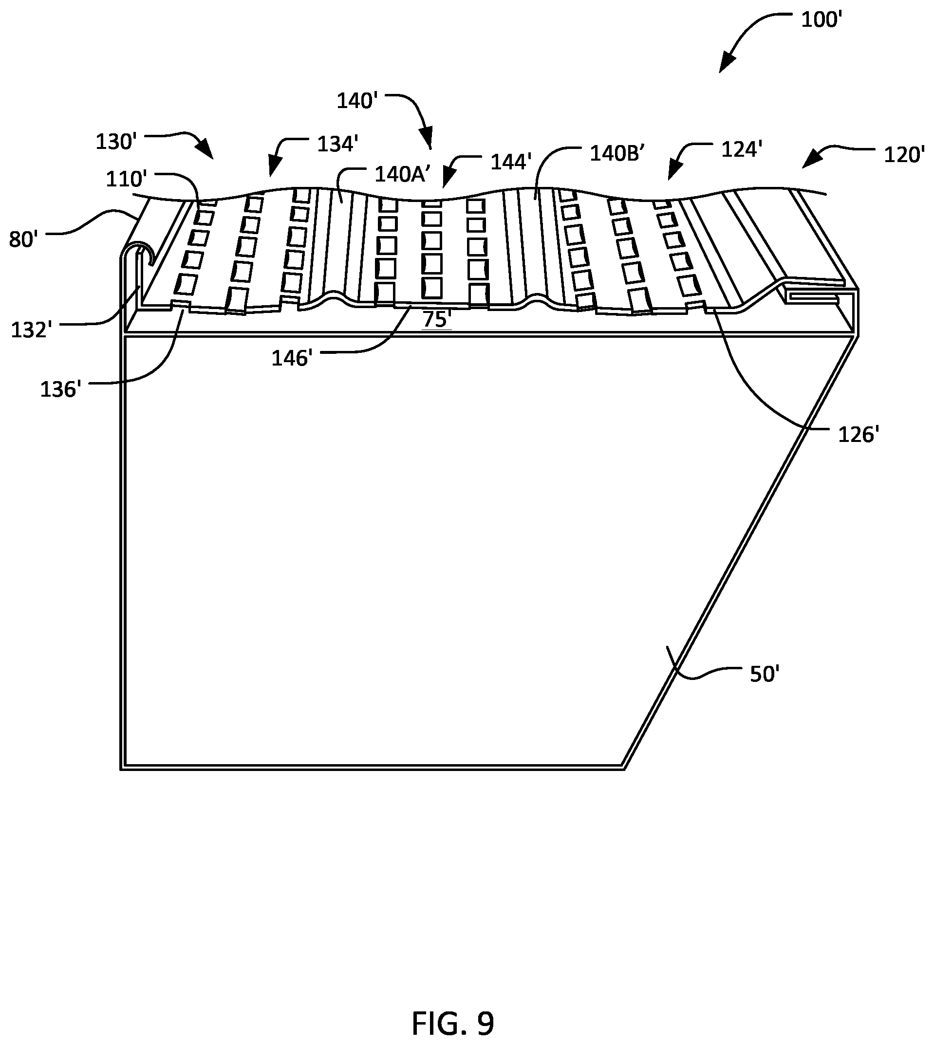 Patent US12378770 Figure 10 – Gutter guard system