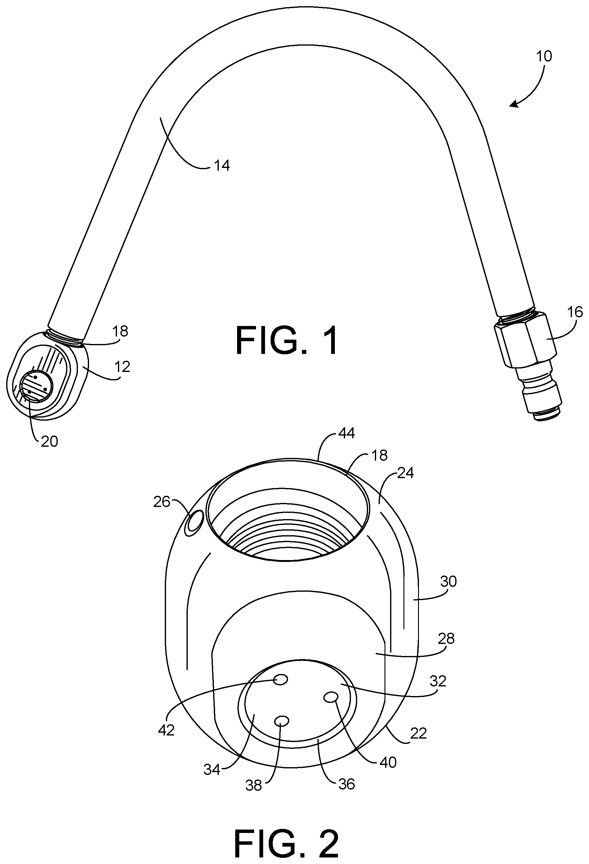 Patent US12378771 — Pressure spray washer for cleaning gutters — Figure 1