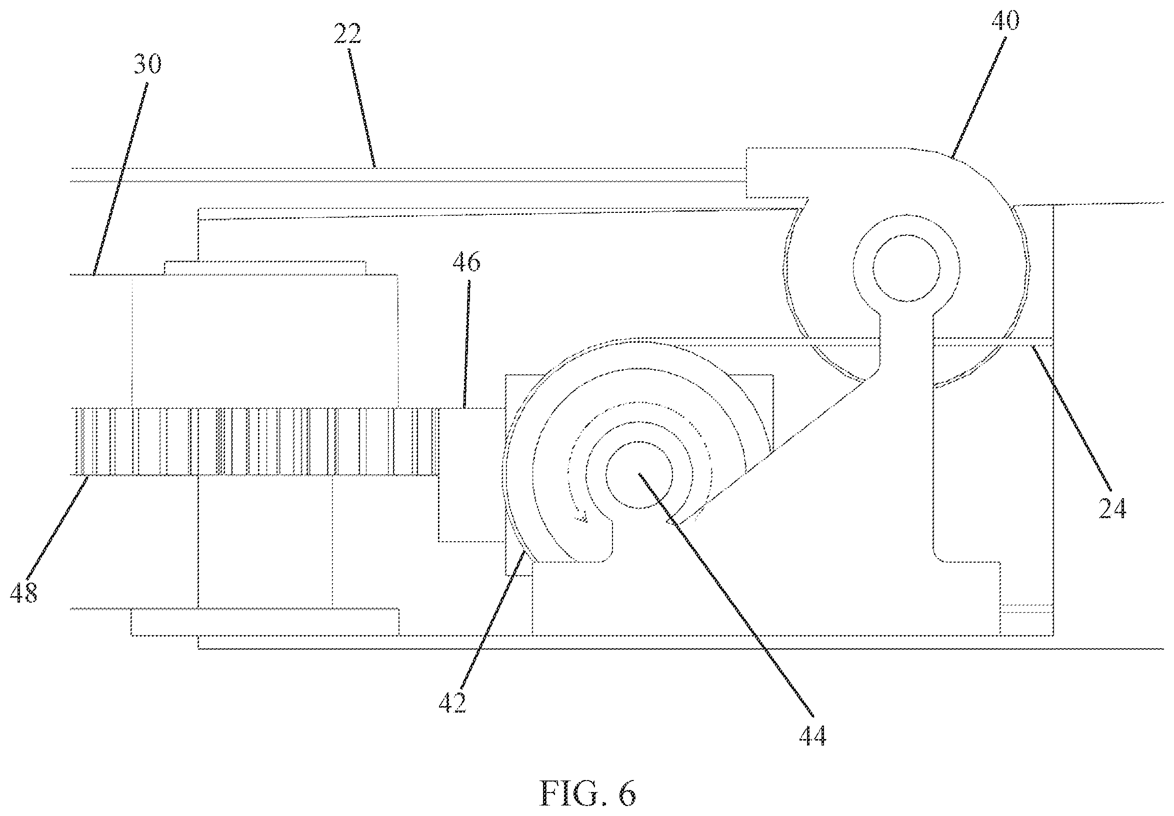 Patent US12378772 Figure 6 – Adjustable awning