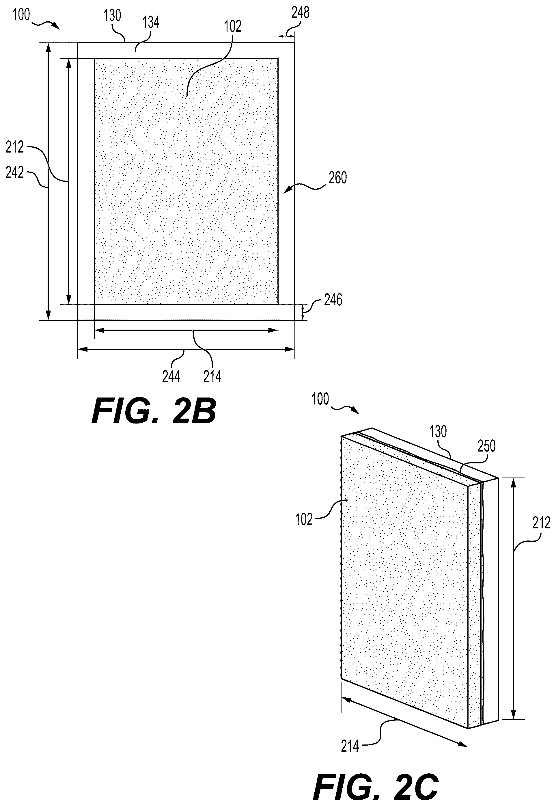 Patent US12378776 Figure 2 – Porcelain board tile assemblies, systems, and methods for surface installations