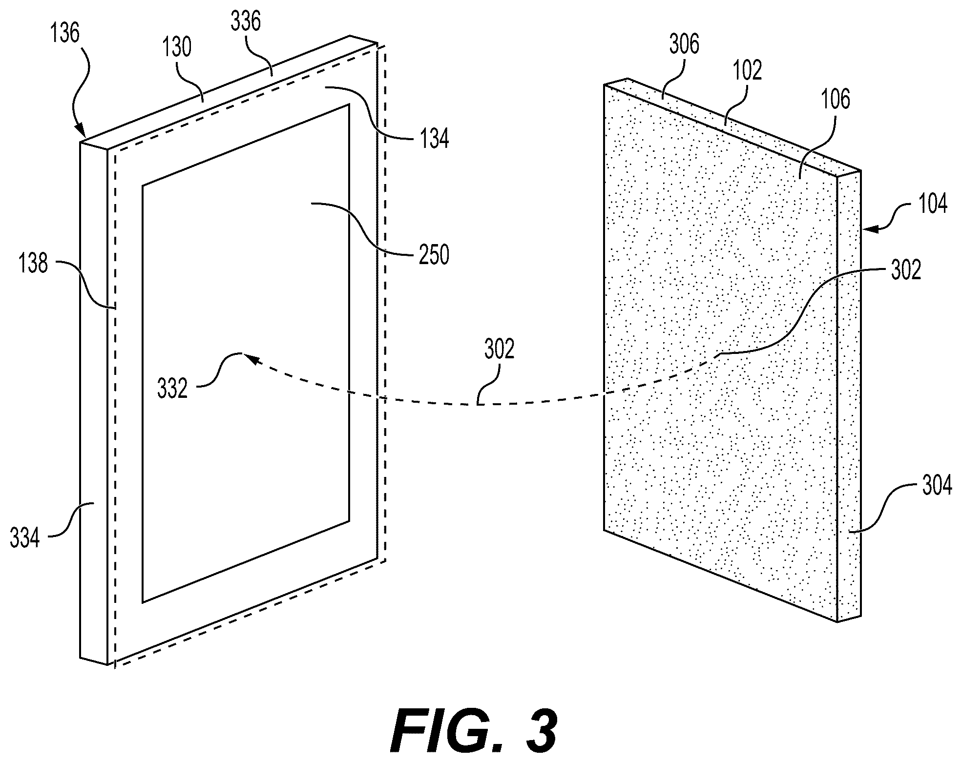 Patent US12378776 Figure 3 – Porcelain board tile assemblies, systems, and methods for surface installations