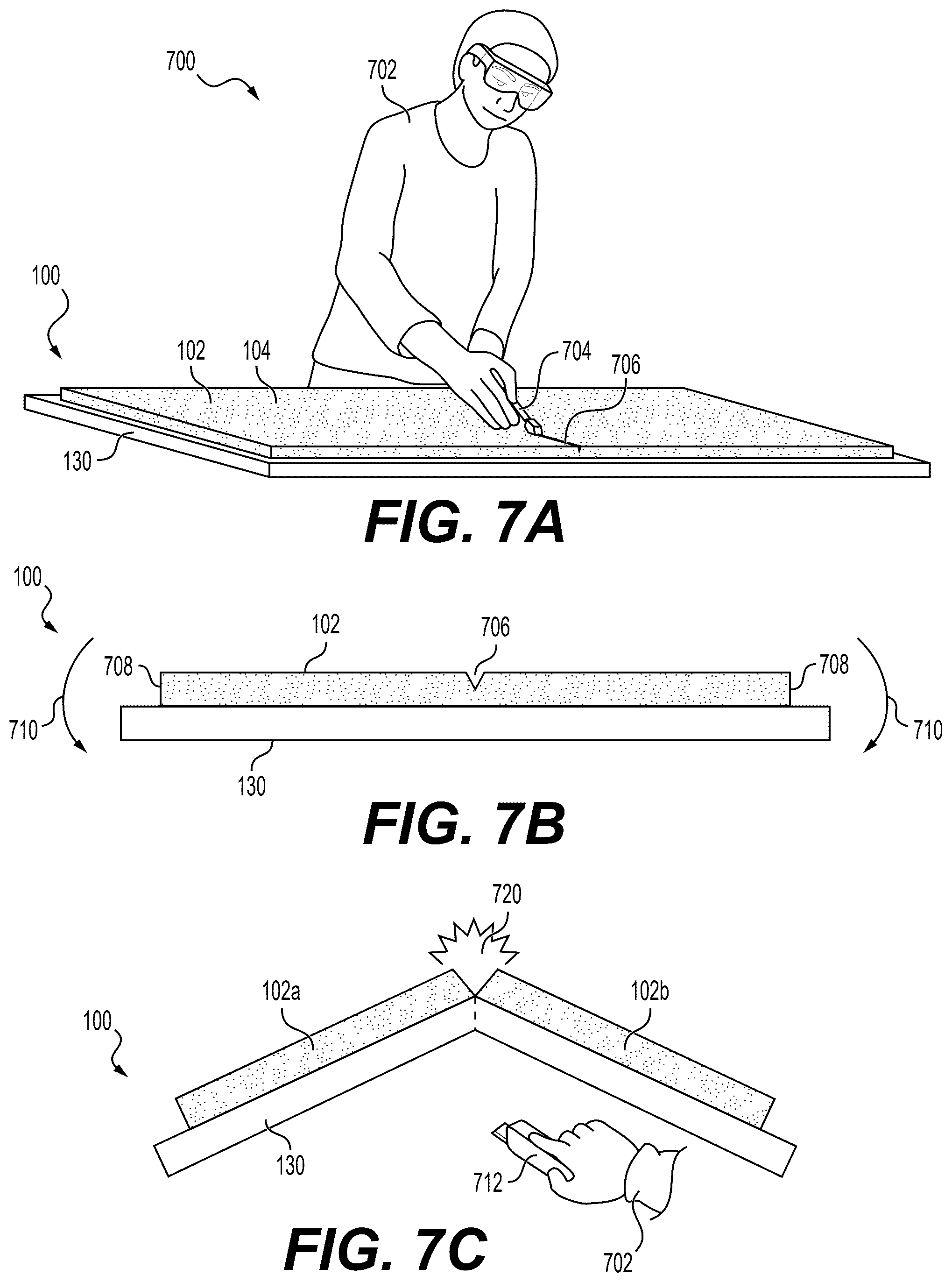 Patent US12378776 Figure 10 – Porcelain board tile assemblies, systems, and methods for surface installations