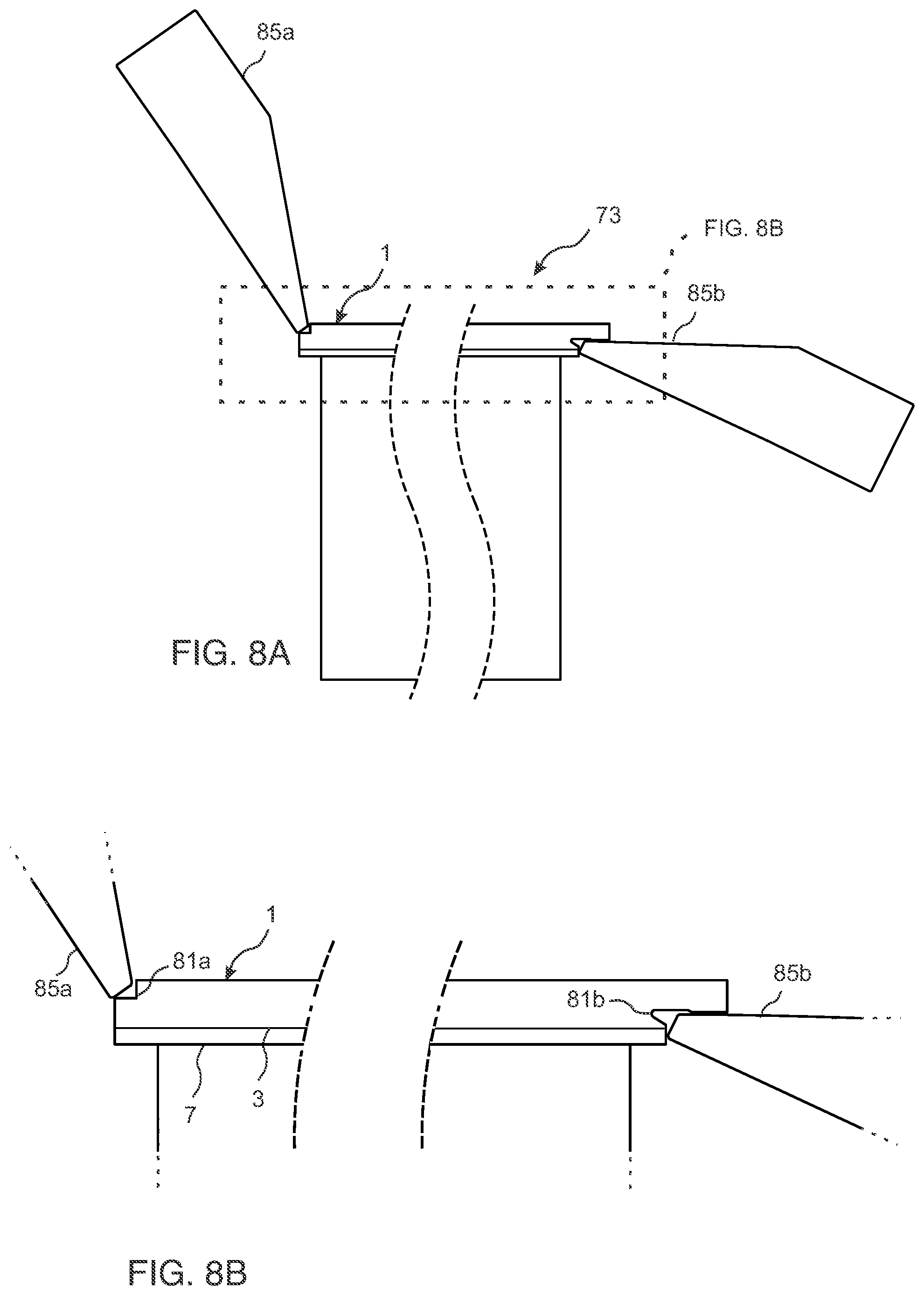 Patent US12378777 Figure 6 – Method to manufacture a bevel on a building panel and such building panel