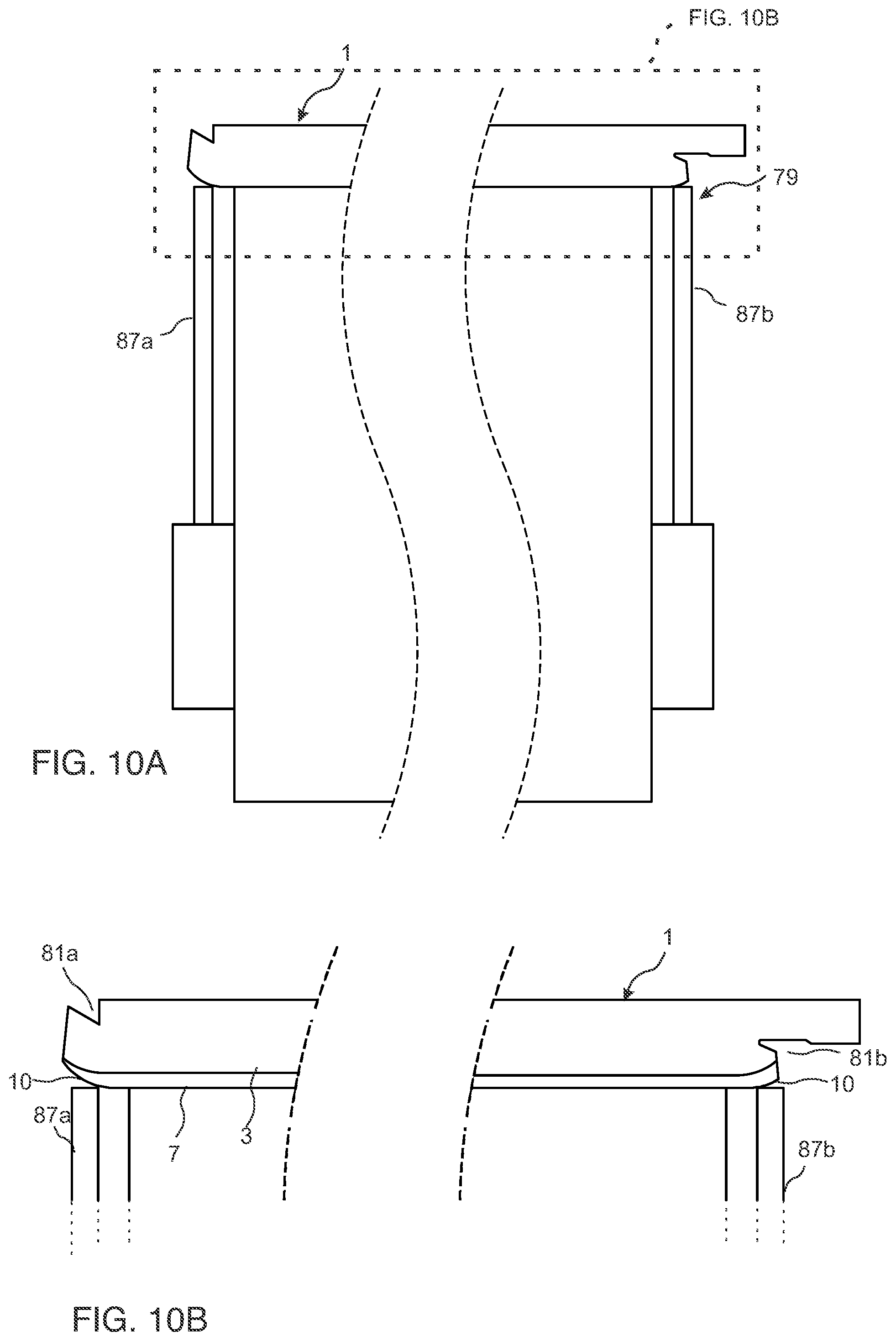 Patent US12378777 Figure 8 – Method to manufacture a bevel on a building panel and such building panel