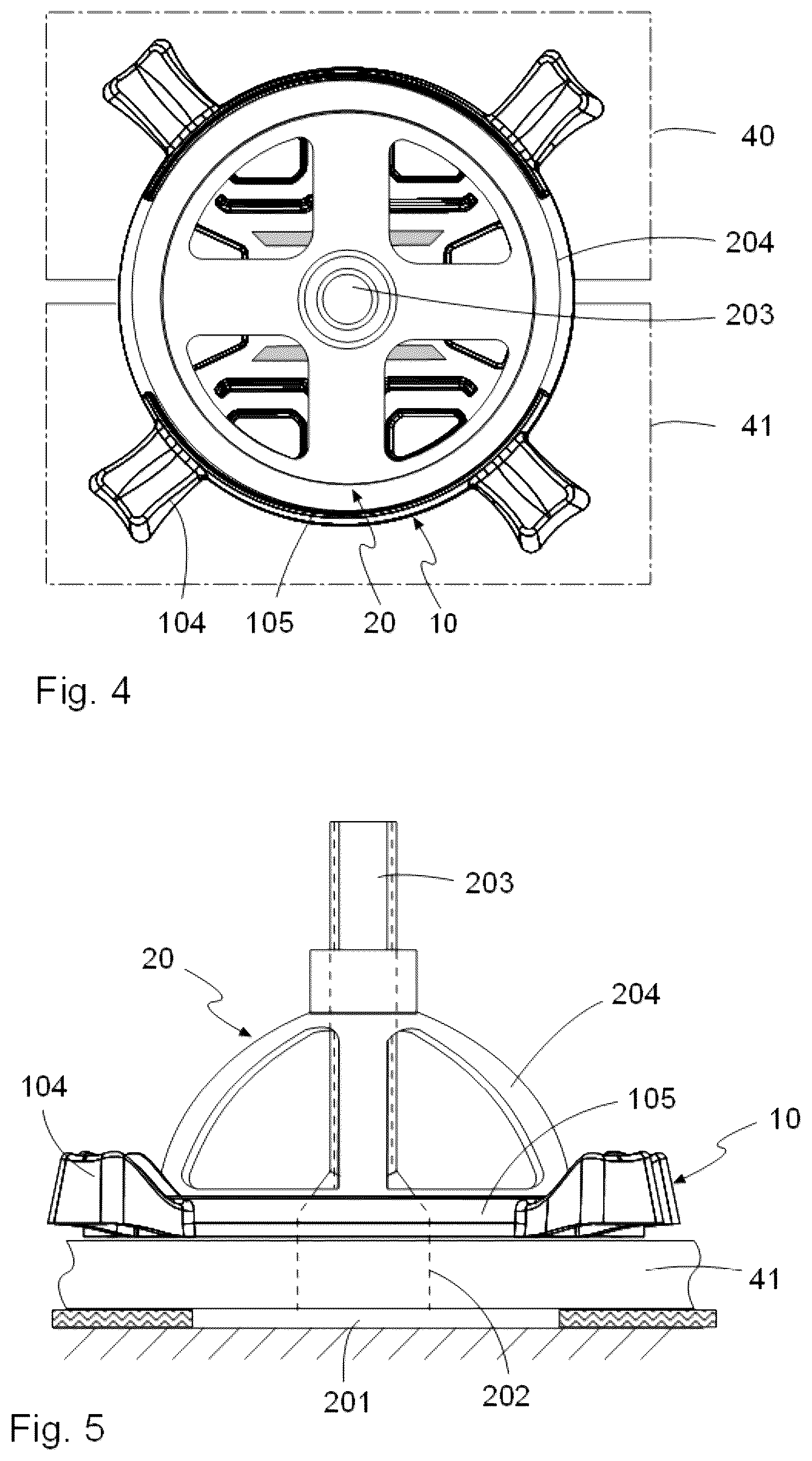 Patent US12378779 Figure 2 – Protective device for ceramic pieces