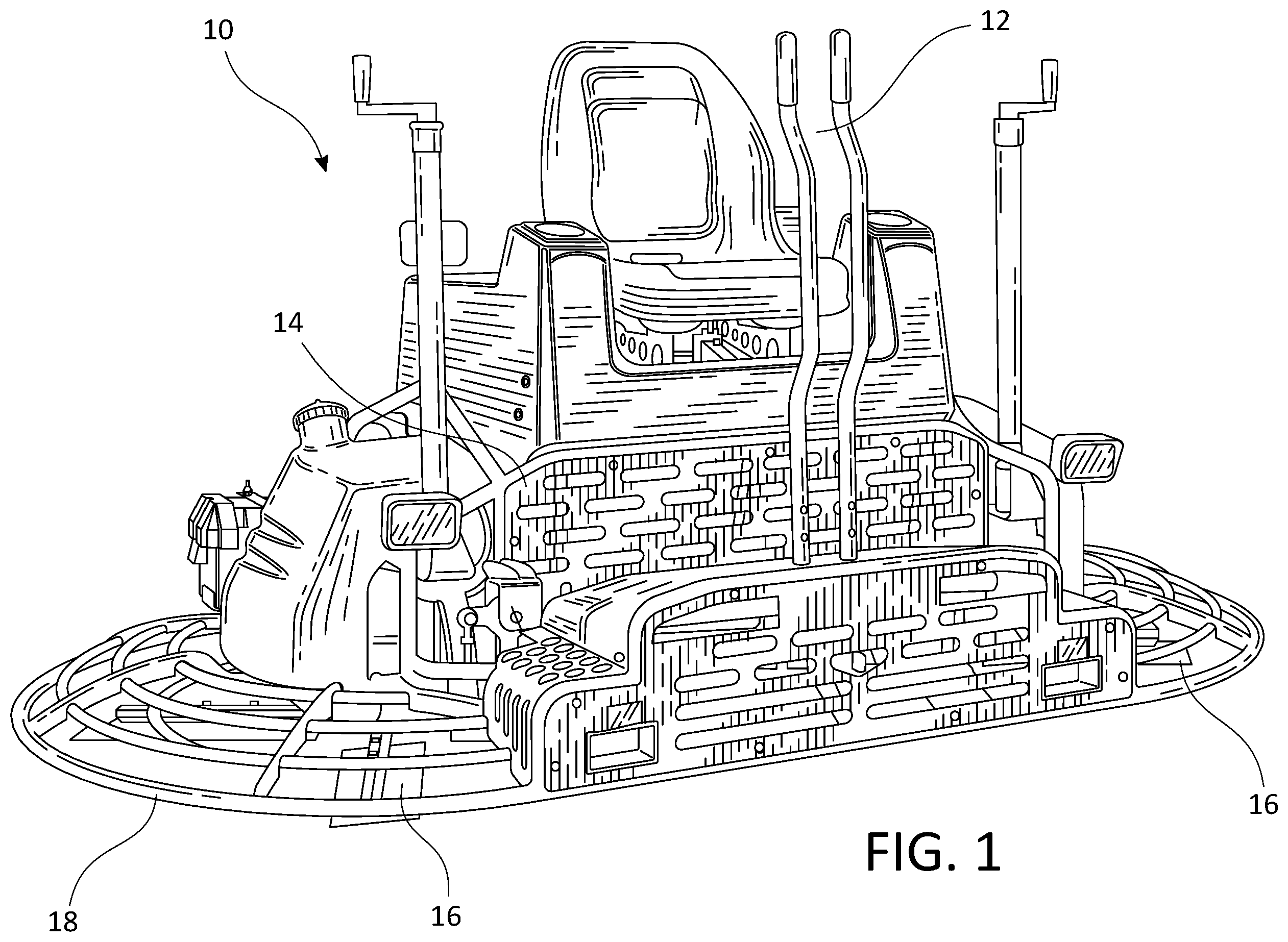 Patent US12378781 Figure 1 – Mounting adapter for concrete surface processing tools