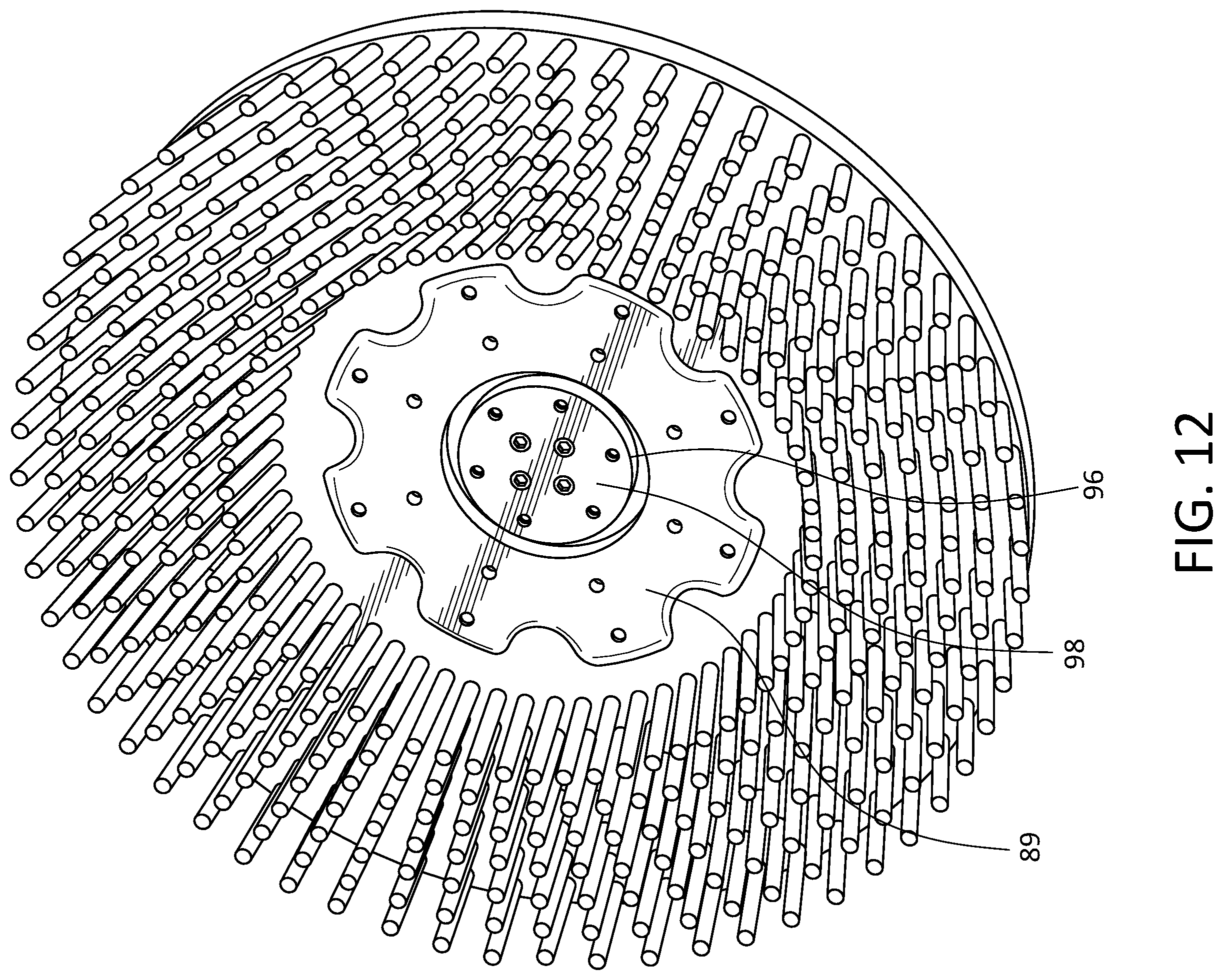 Patent US12378781 Figure 11 – Mounting adapter for concrete surface processing tools