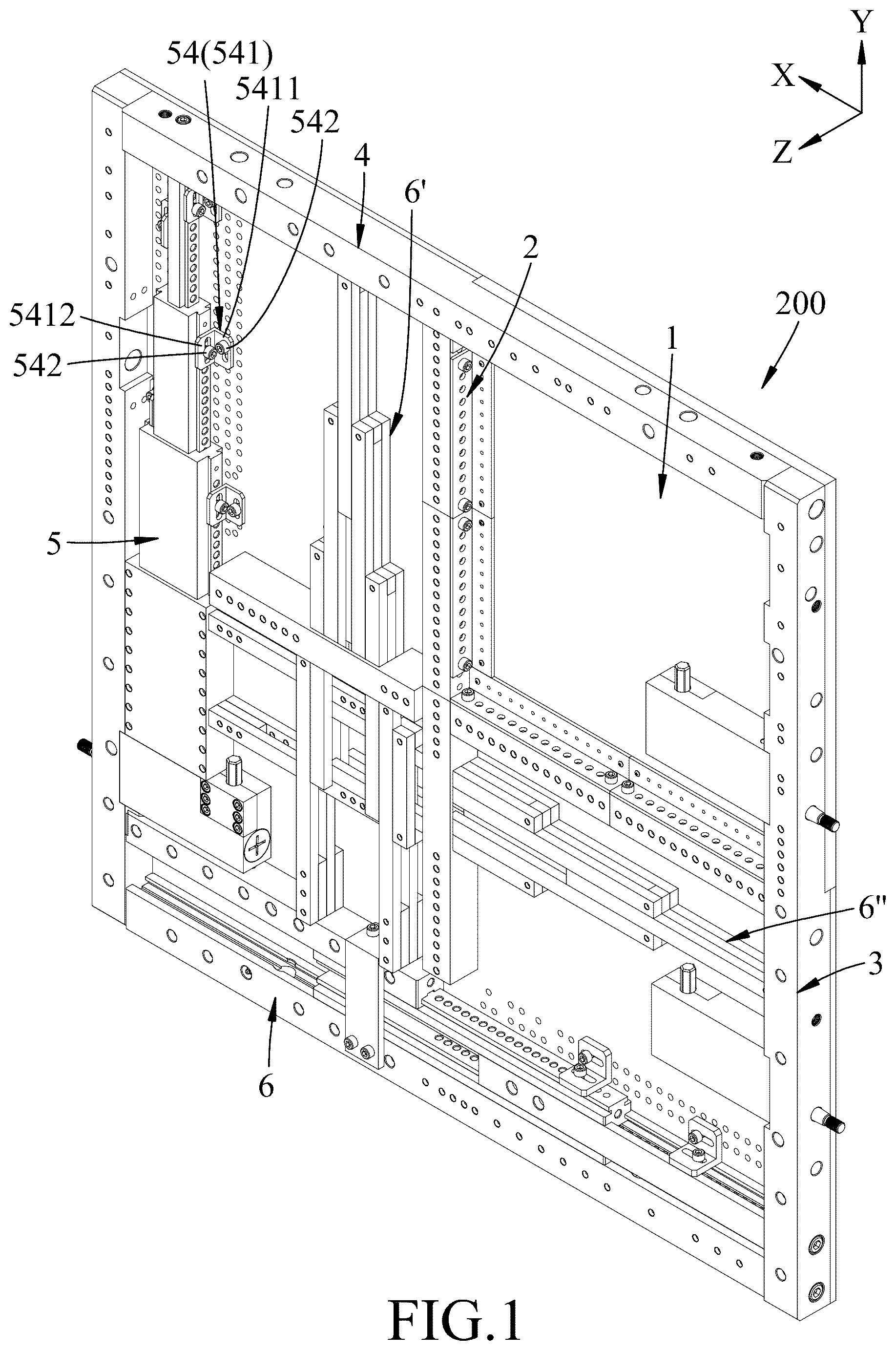 Patent US12378784 Figure 1 – Two-way retractable building formwork apparatus
