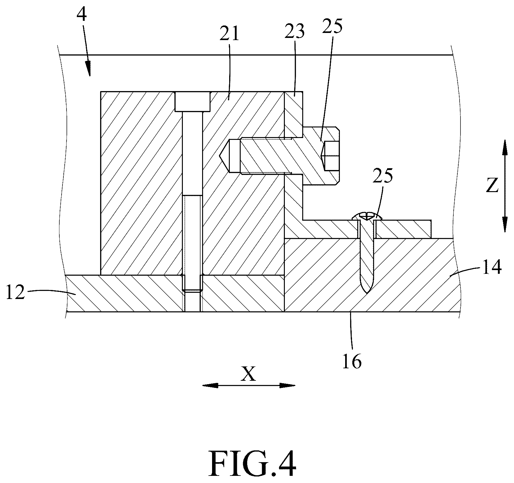 Patent US12378784 Figure 4 – Two-way retractable building formwork apparatus