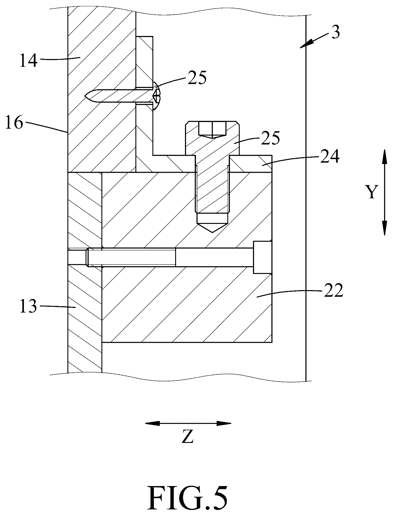 Patent US12378784 Figure 5 – Two-way retractable building formwork apparatus