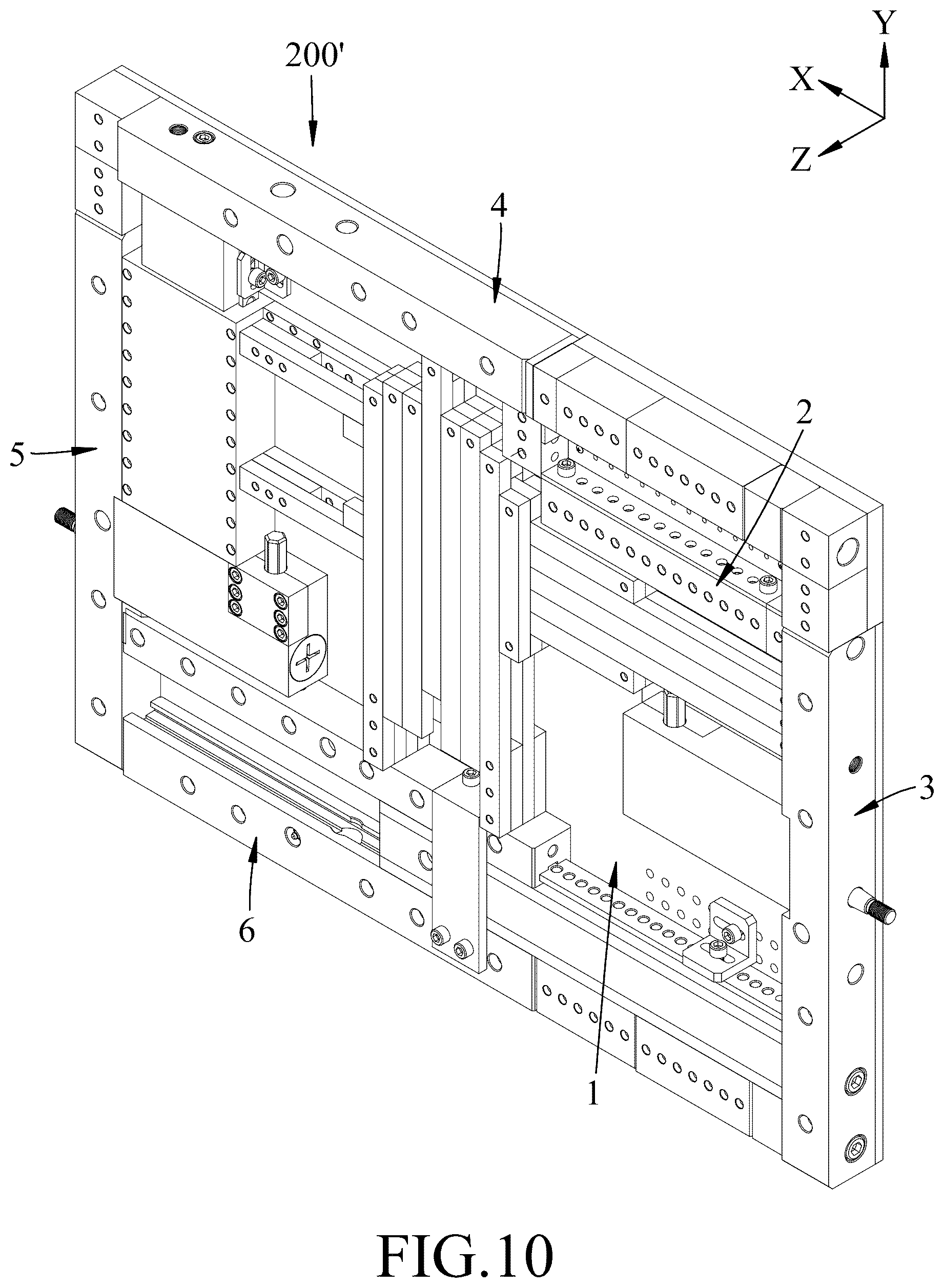 Patent US12378784 Figure 10 – Two-way retractable building formwork apparatus