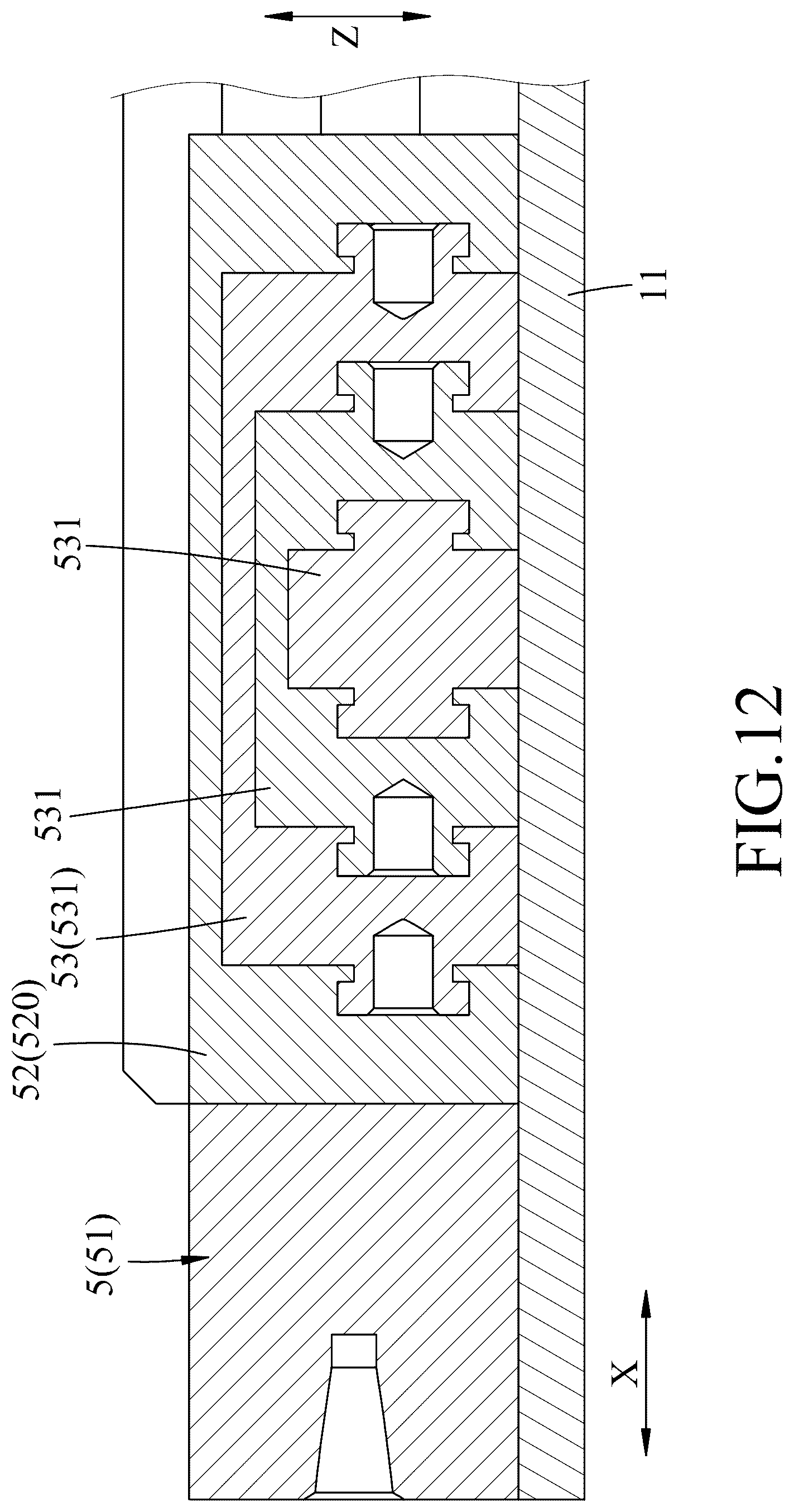 Patent US12378784 Figure 12 – Two-way retractable building formwork apparatus