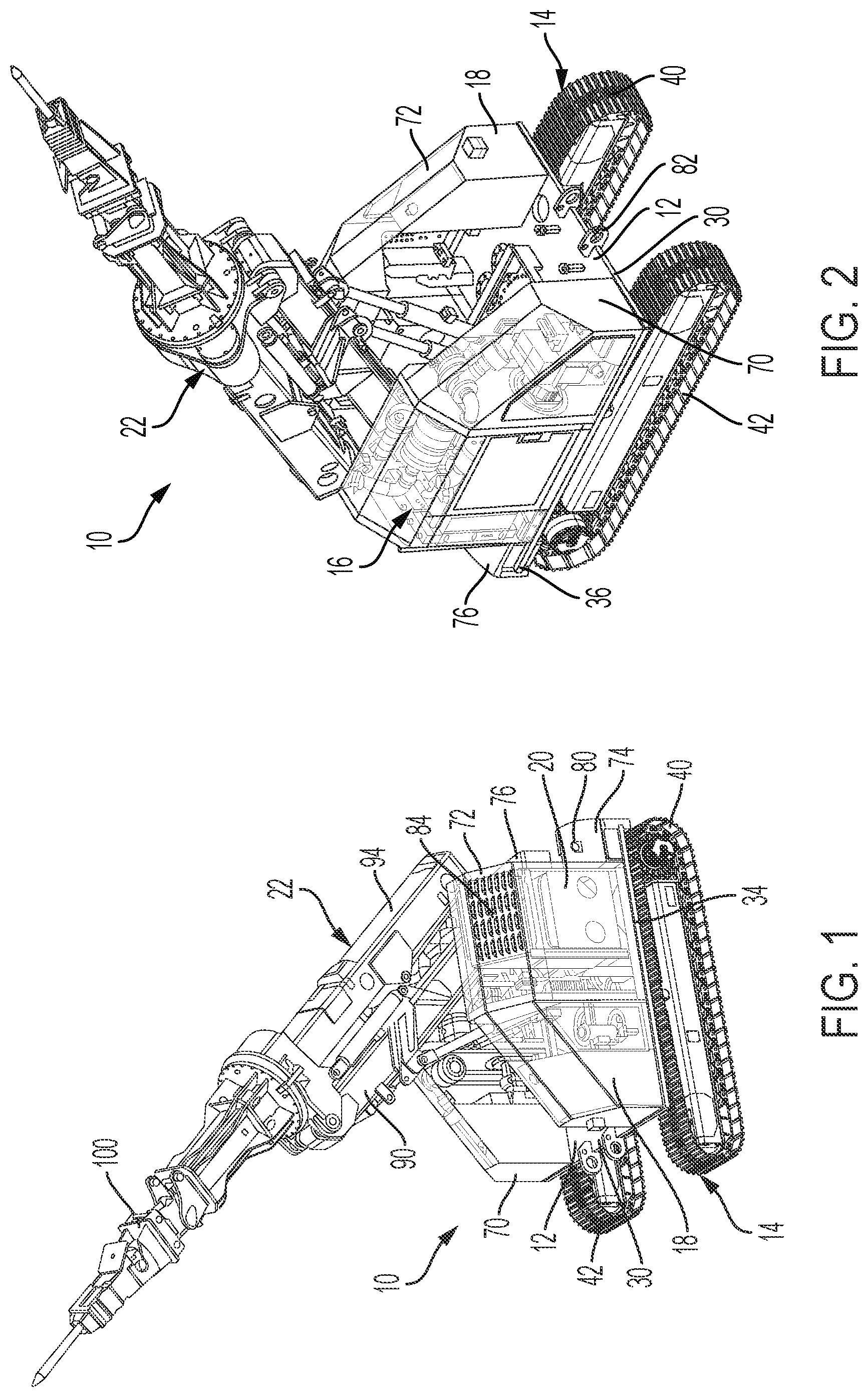Patent US12378788 Figure 1 – Demolition machine