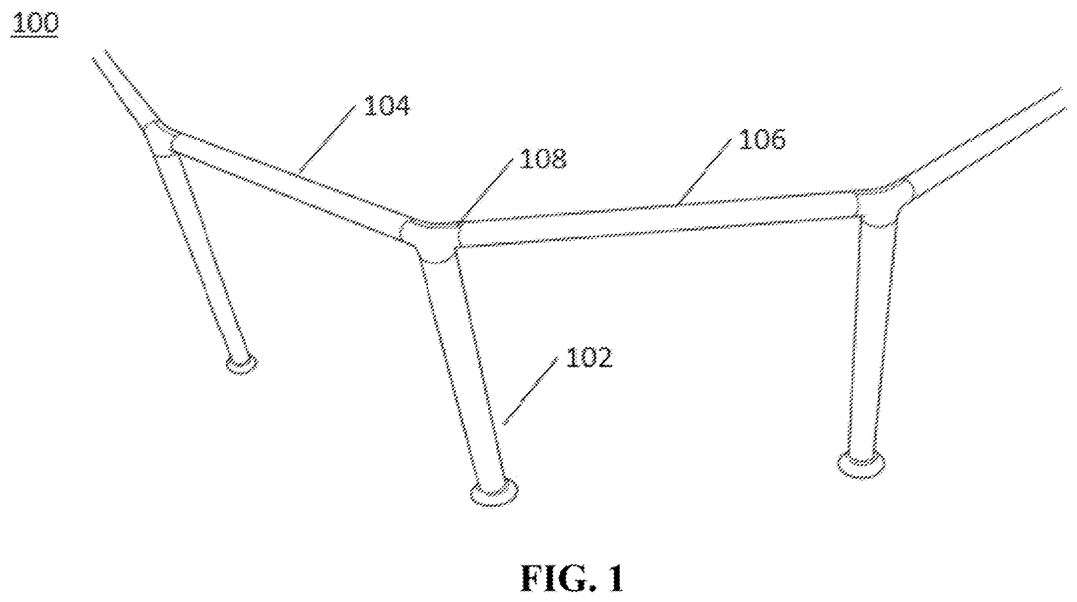 Patent US12378789 Figure 1 – Systems and methods for pool frame connectors