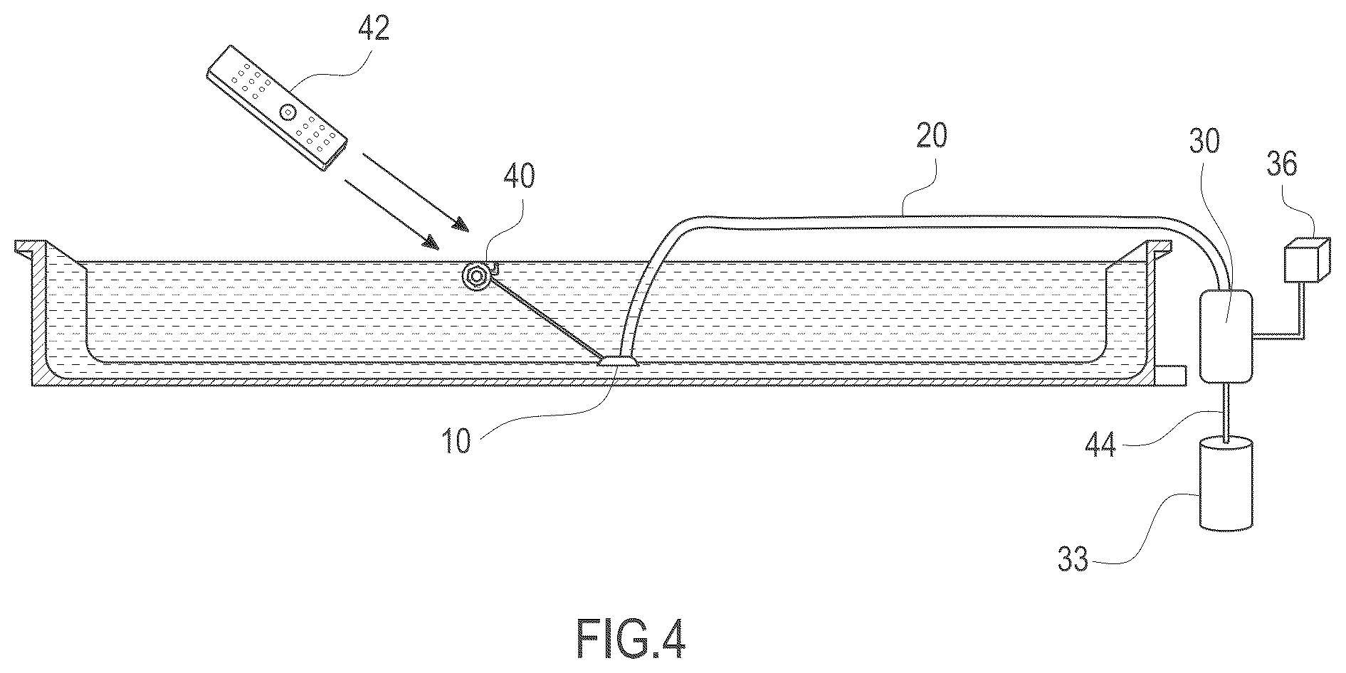 Patent US12378790 Figure 5 – Apparatus for removing a layer of sediment which has settled on the bottom of a large water body