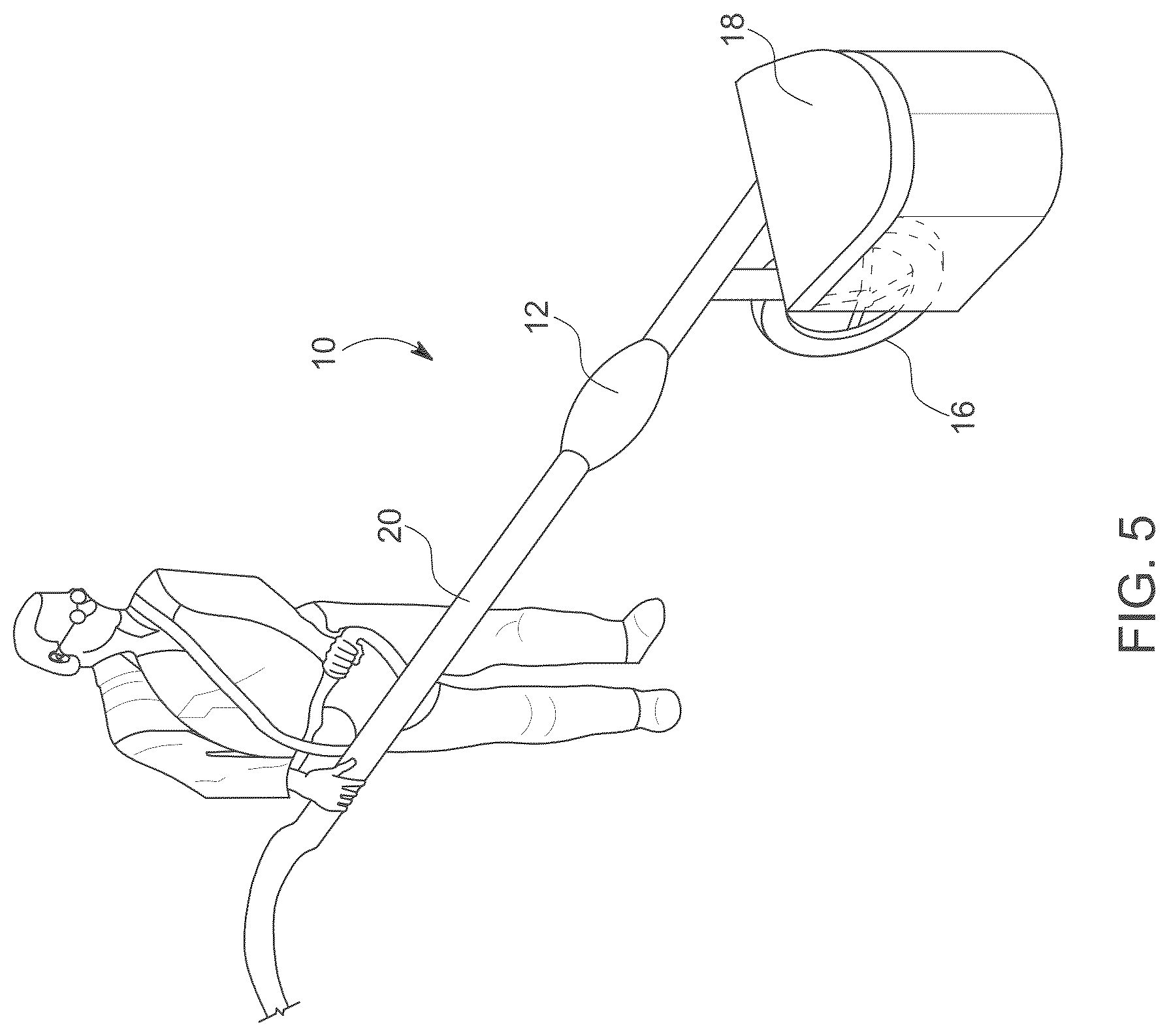 Patent US12378790 Figure 6 – Apparatus for removing a layer of sediment which has settled on the bottom of a large water body