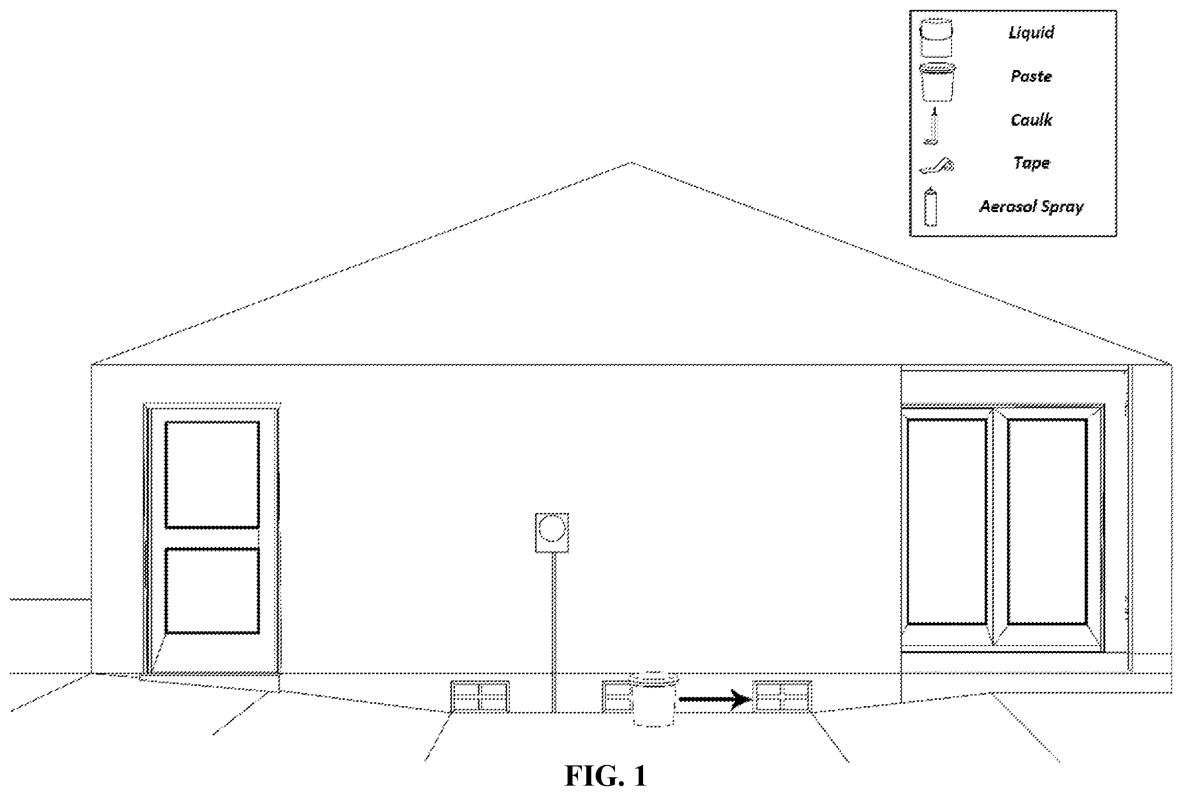 Patent US12378792 Figure 1 – Removable rubber compositions and methods of forming removable waterproof barriers