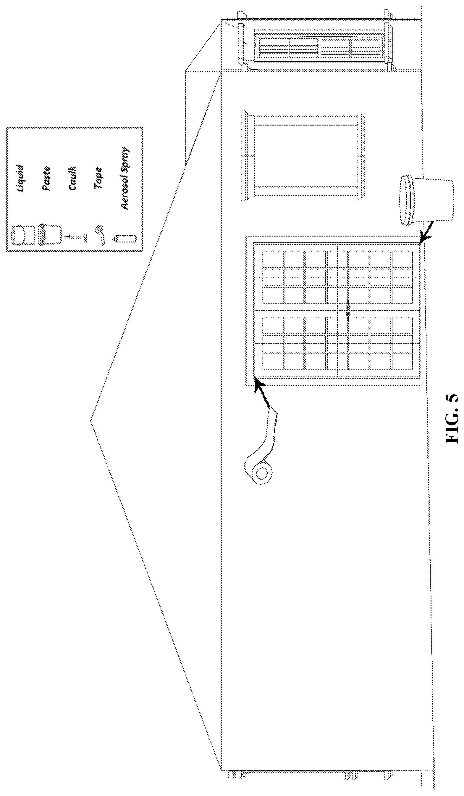 Patent US12378792 Figure 5 – Removable rubber compositions and methods of forming removable waterproof barriers