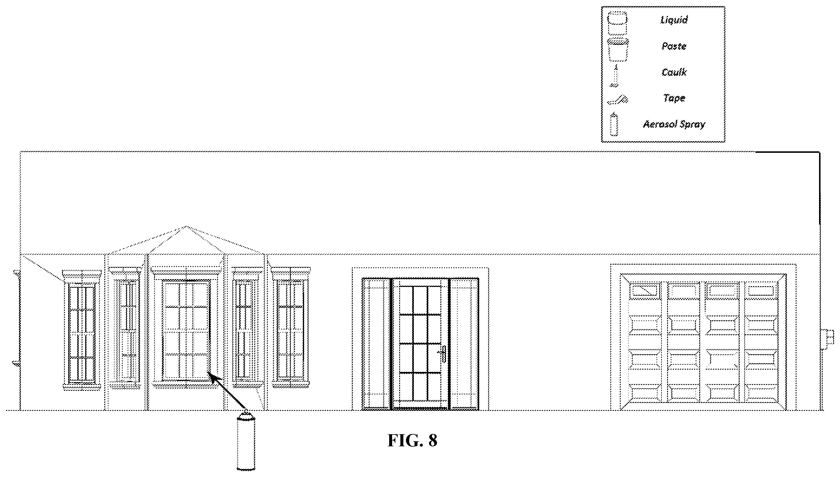Patent US12378792 Figure 8 – Removable rubber compositions and methods of forming removable waterproof barriers
