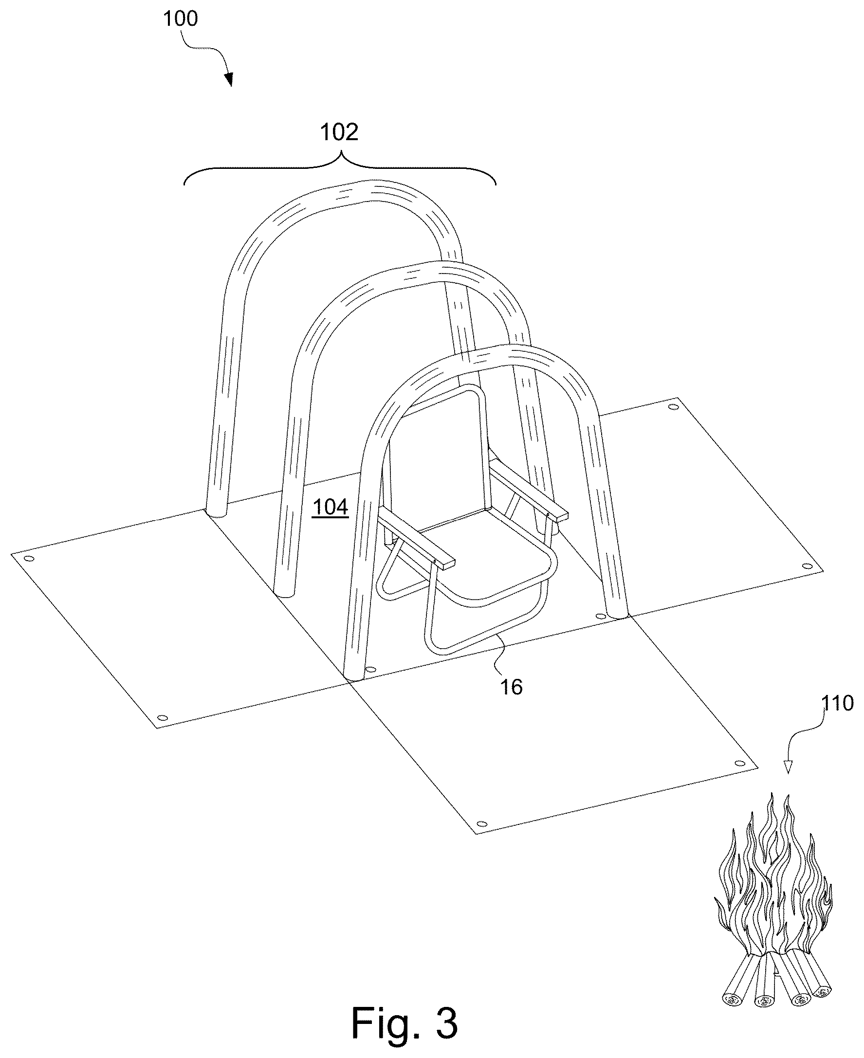 Patent US12378793 Figure 3 – Heat reflective shield