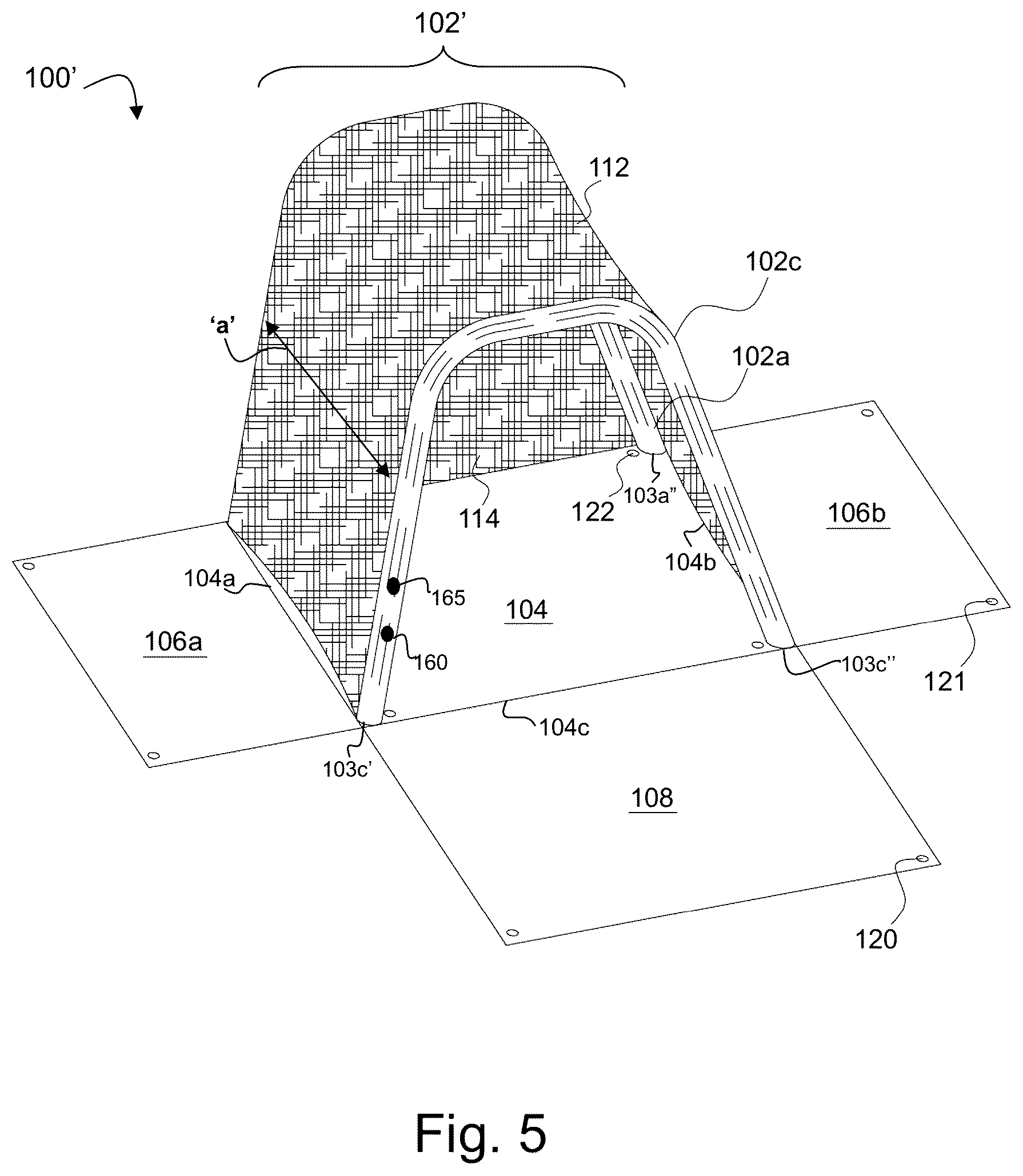 Patent US12378793 Figure 5 – Heat reflective shield