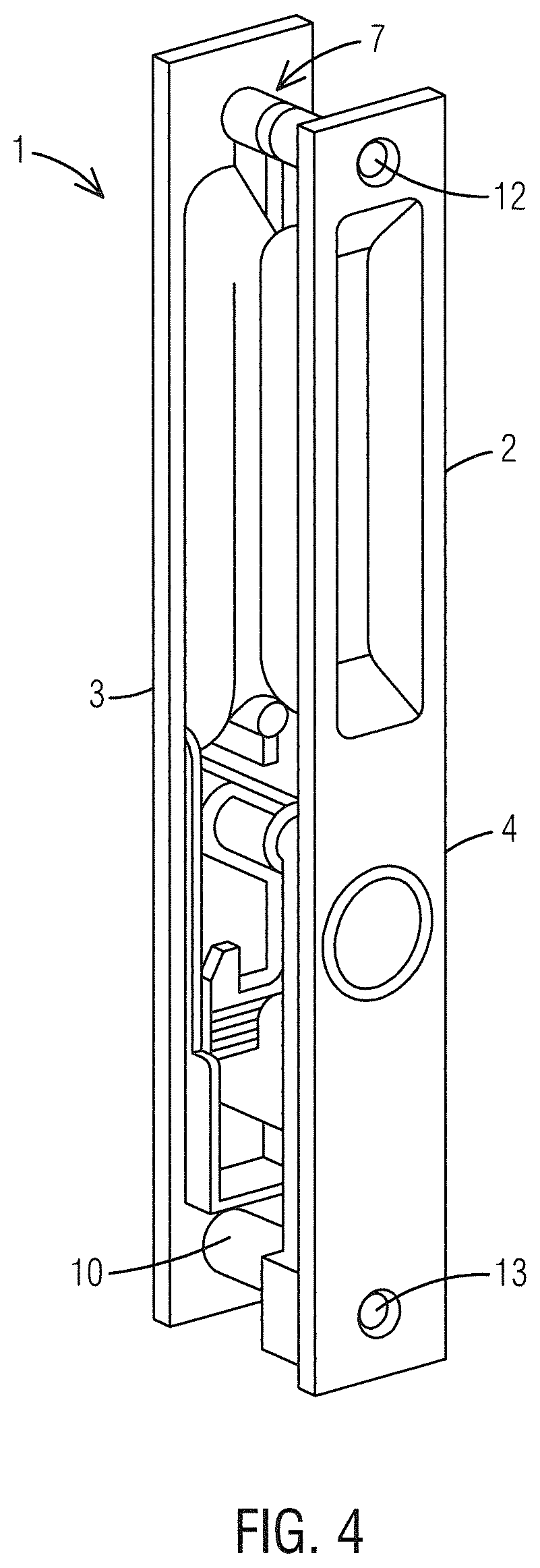 Patent US12378794 Figure 3 – Sliding door handle and method of installation