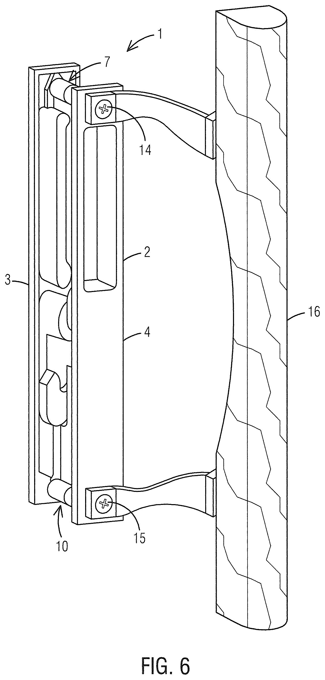 Patent US12378794 Figure 5 – Sliding door handle and method of installation