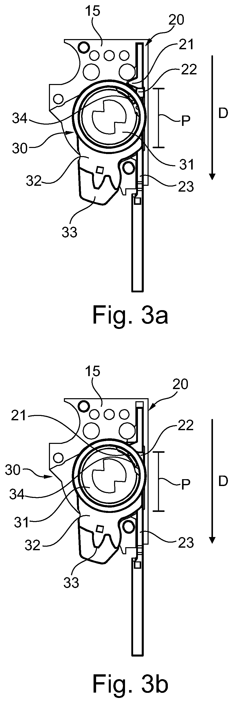 Patent US12378795 Figure 3 – Locking device with a catch arrangement